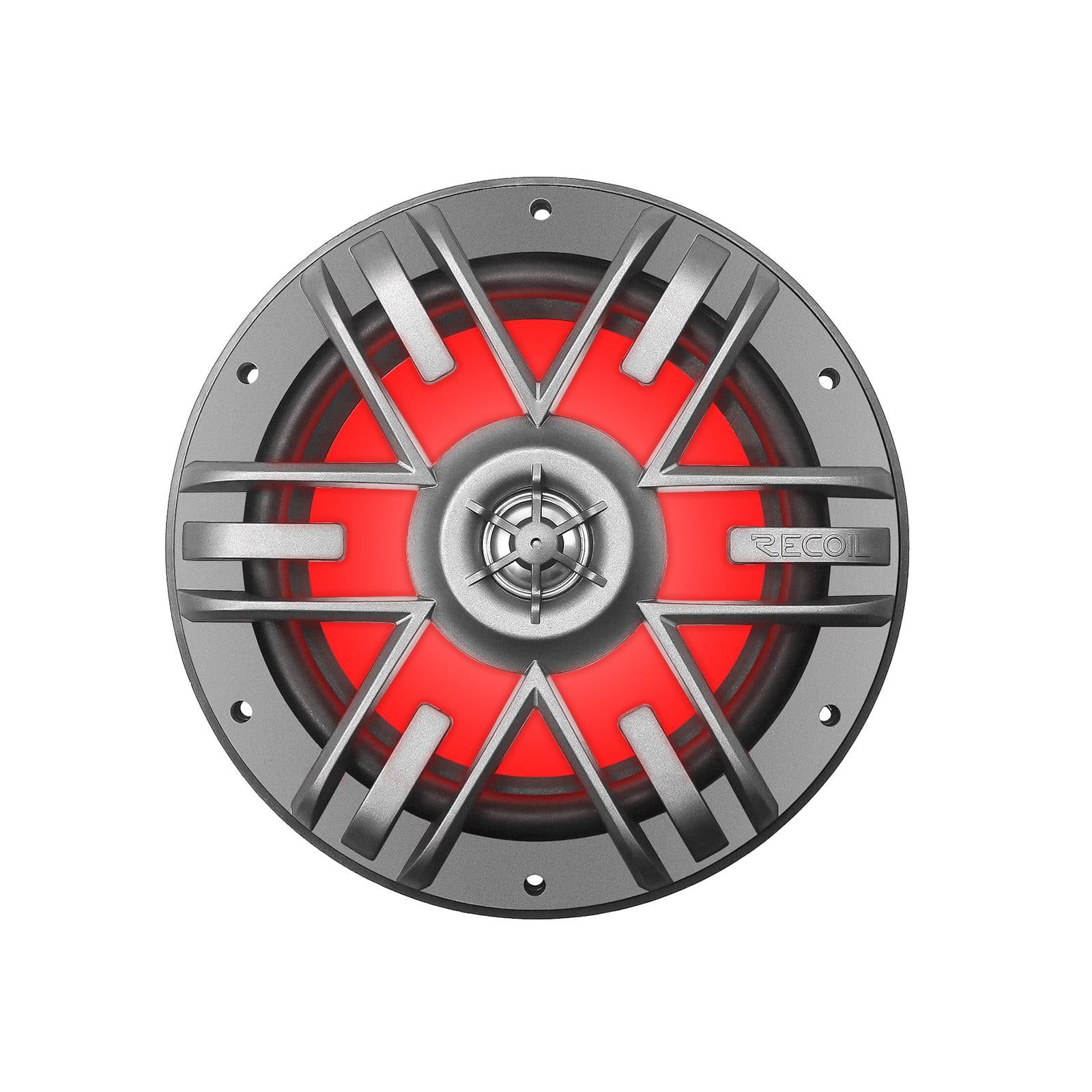 Recoil M1-65 - 6.5" 17cm Marine Boat Outdoor Speakers with Built-in RGB LED Pair