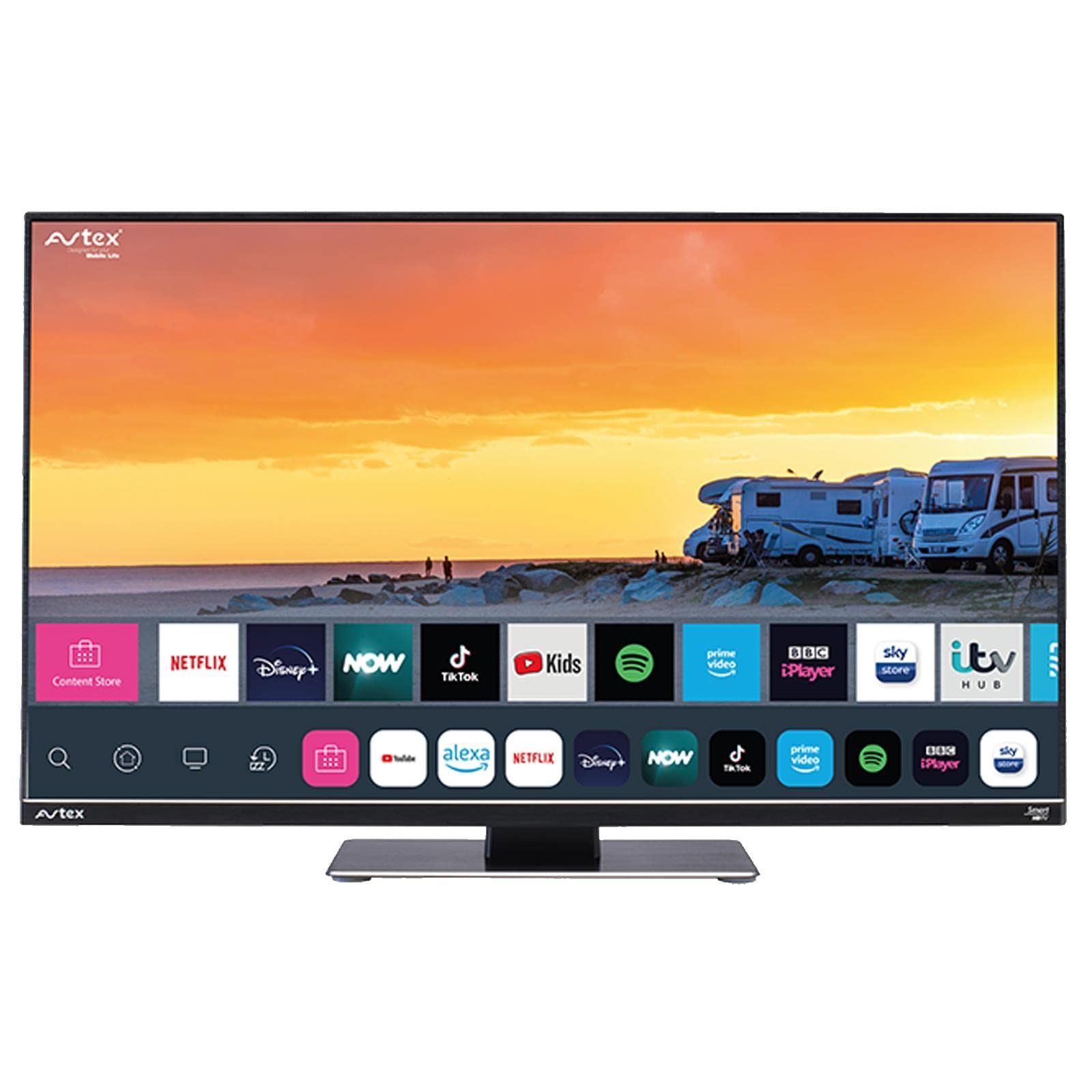Avtex W215TS 21.5" (21.5inch) [DC 12v/24v] 240v AC Wi-Fi | Internet | Full HD | HD Freesat Decoder | Smart TV | DVB-T | DVB-S | Amazon Prime|Disney+|iPlayer|Netflix|Now TV|YouTube Full 1080p