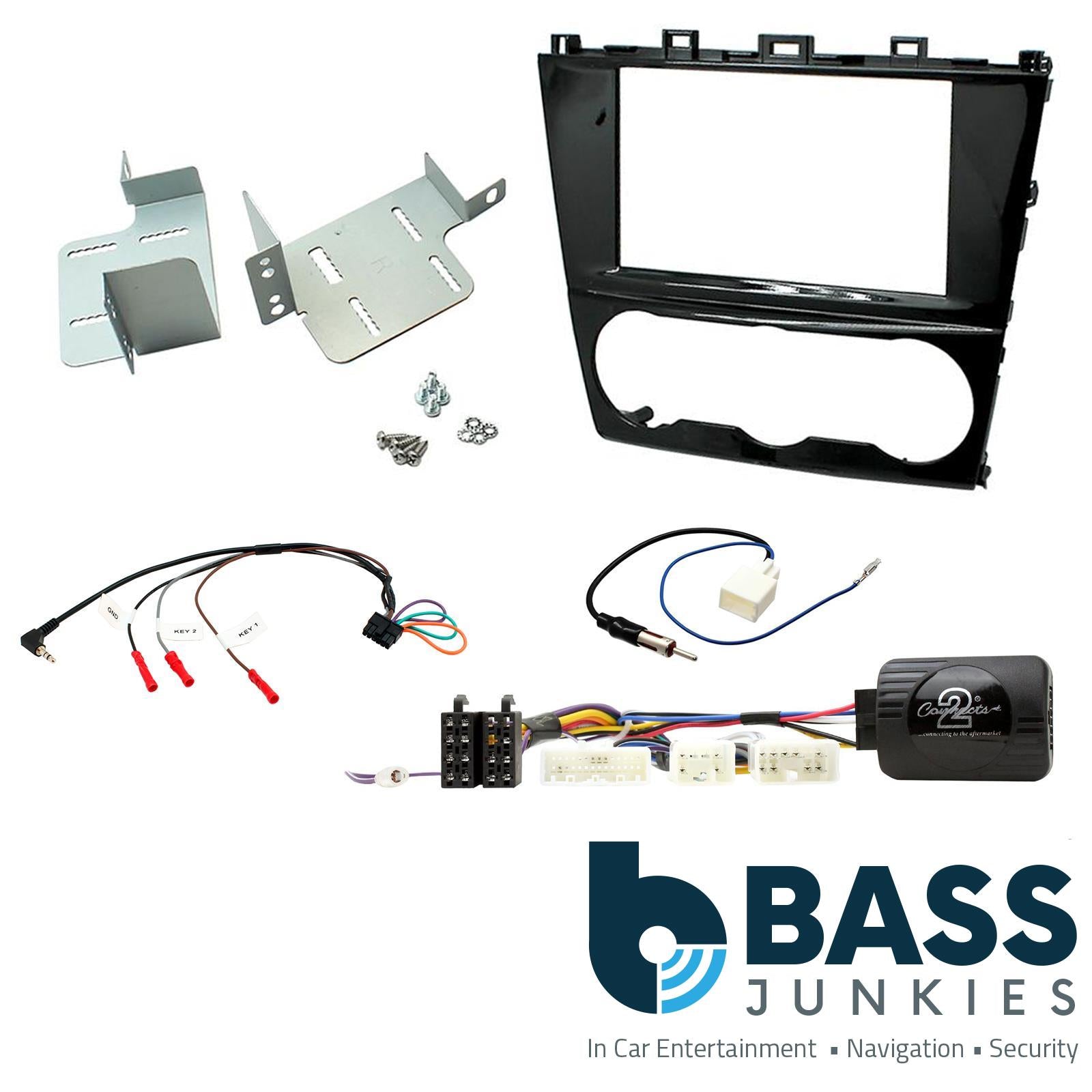 Double Din Stereo Fitting Kit + Steering Controls to fit Subaru XV 2013-18