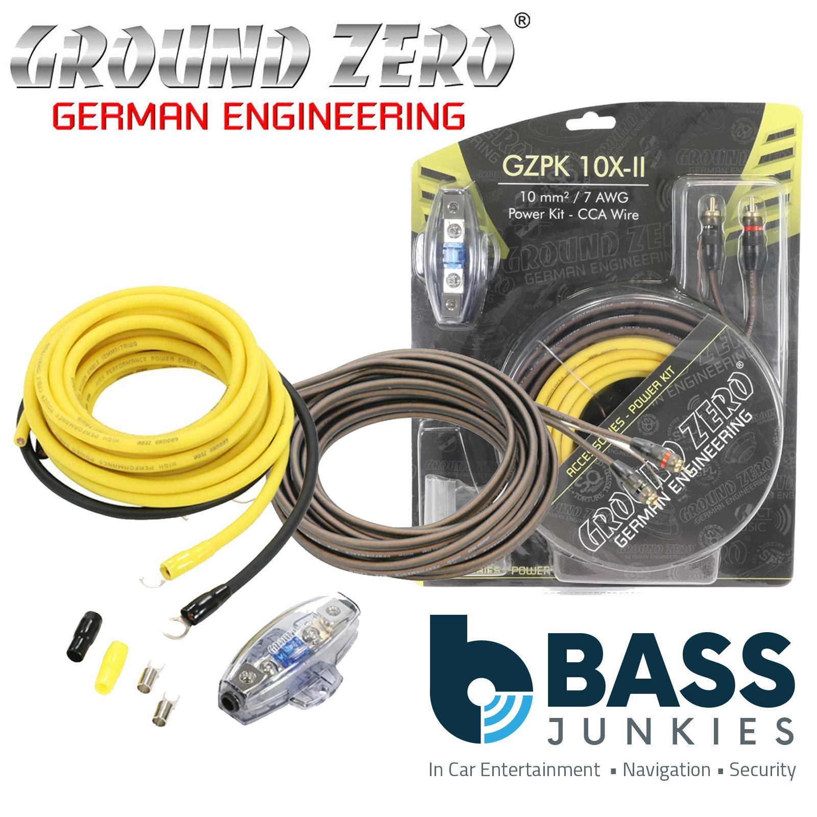Ground Zero GZPK 10X-II - 7AWG 10 mm² Cable kit with MANL Fuseholder
