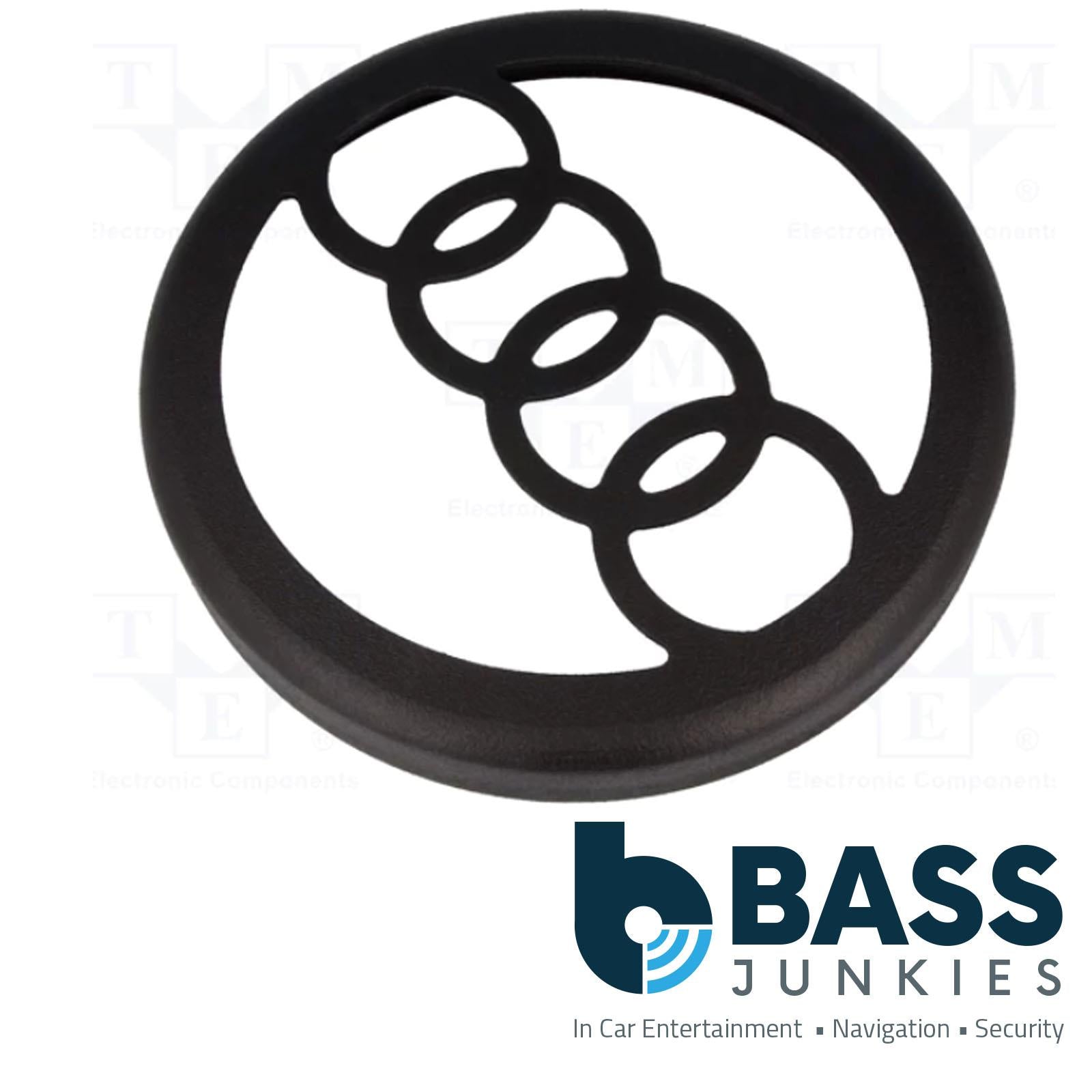 GRL10AUDI 10" 250MM Car Sub Subwoofer MDF Black Flocked Grille With Audi Logo
