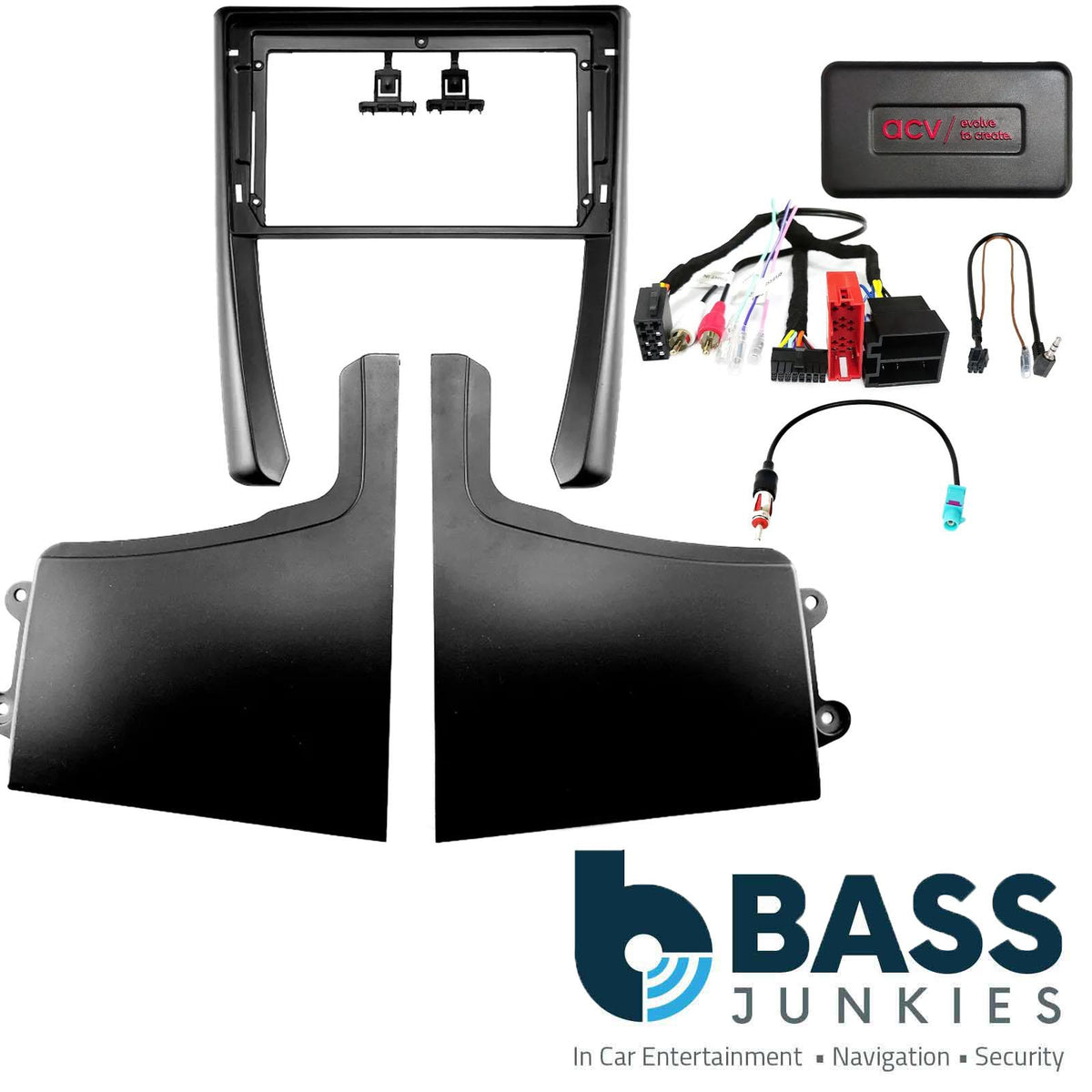 For Porsche Cayman 2005-11 9" Android Fascia & CAN Bus MOST Amplified Fitting Kit