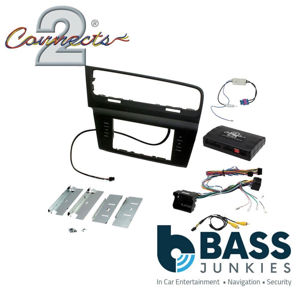 Connects2 CTKVW09L - Volkswagen Golf 2013 Onwards Double Din Fascia & Steering Wheel Interface Installation Kit