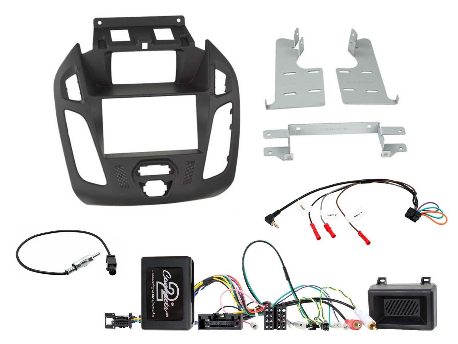 Connects2 Double Din Stereo fitting kit for Ford Transit-Connect 2013-2021	 Vehicle Specific Stereo Screen Steering Controls Fitting Kit