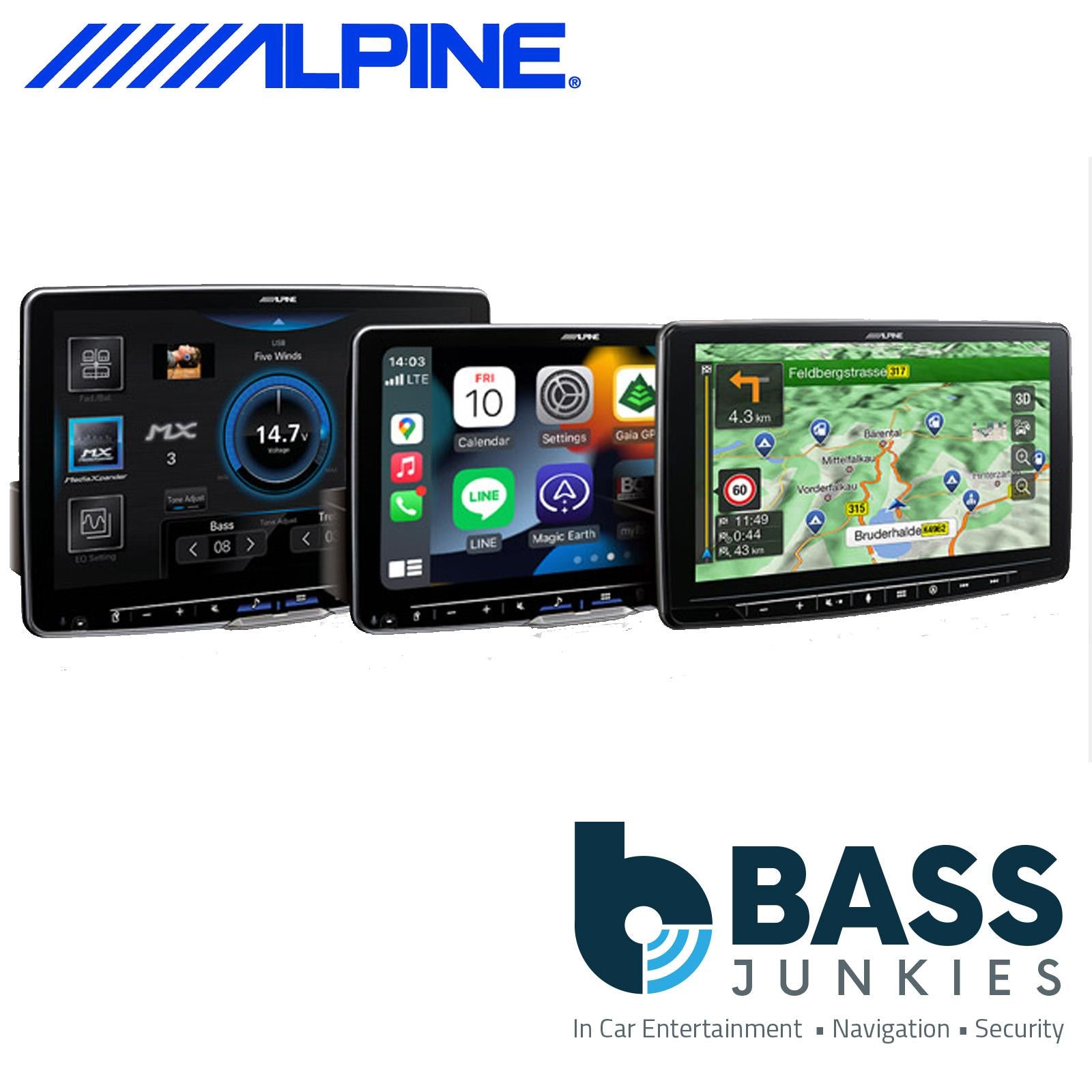Alpine KIT-HALO-VW320 - Halo 9/11 Car Stereo Fascia Panel & Steering Wheel Interface Fitting Kit For VW Golf MK7