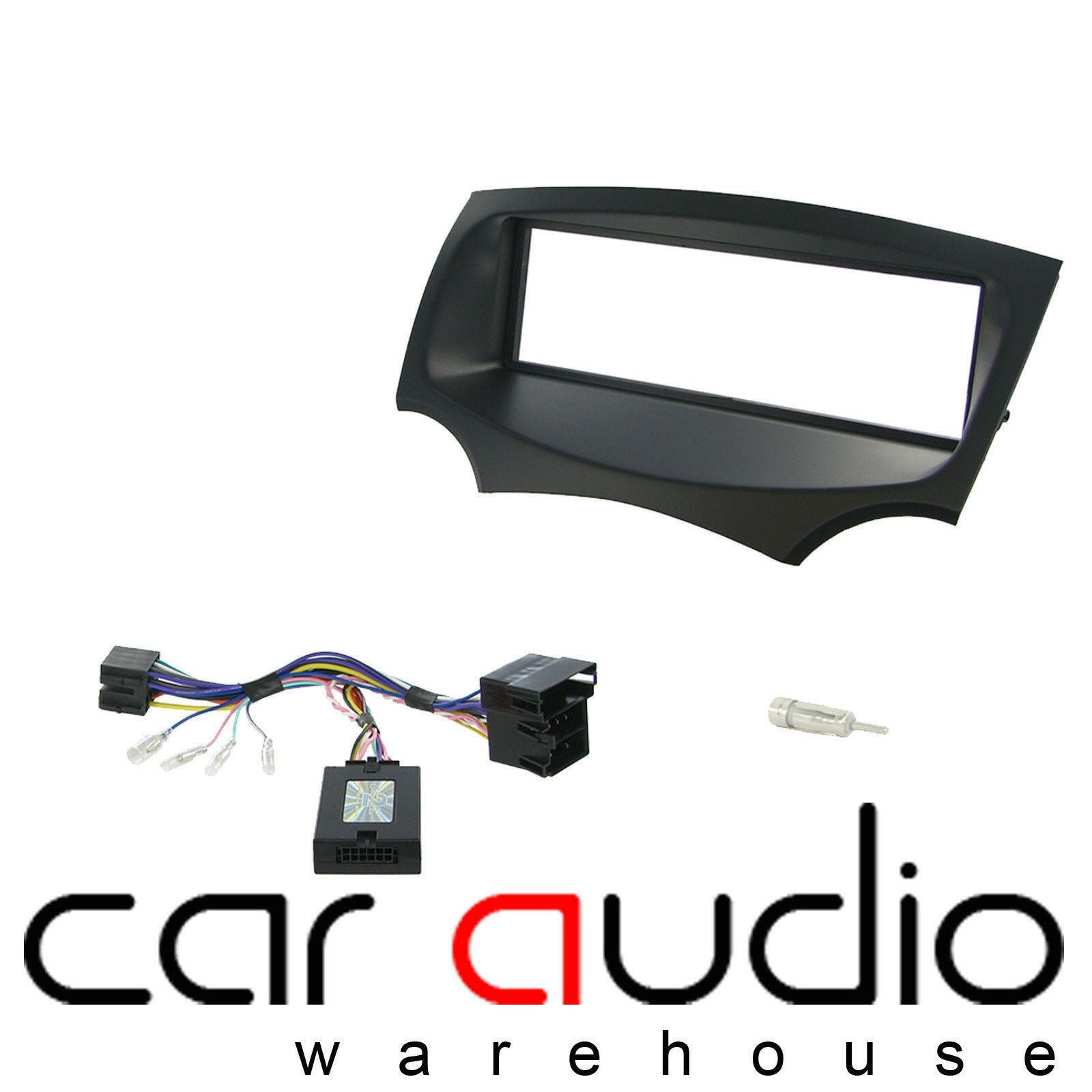 Single Din Stereo Fitting Kit + Steering Controls to fit Ford KA 2009-17