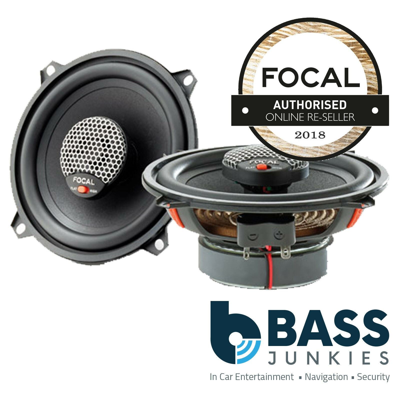 Focal Integration ICU130 5.25" 13cm 60 Watts Coaxial Car Van Speakers Pair