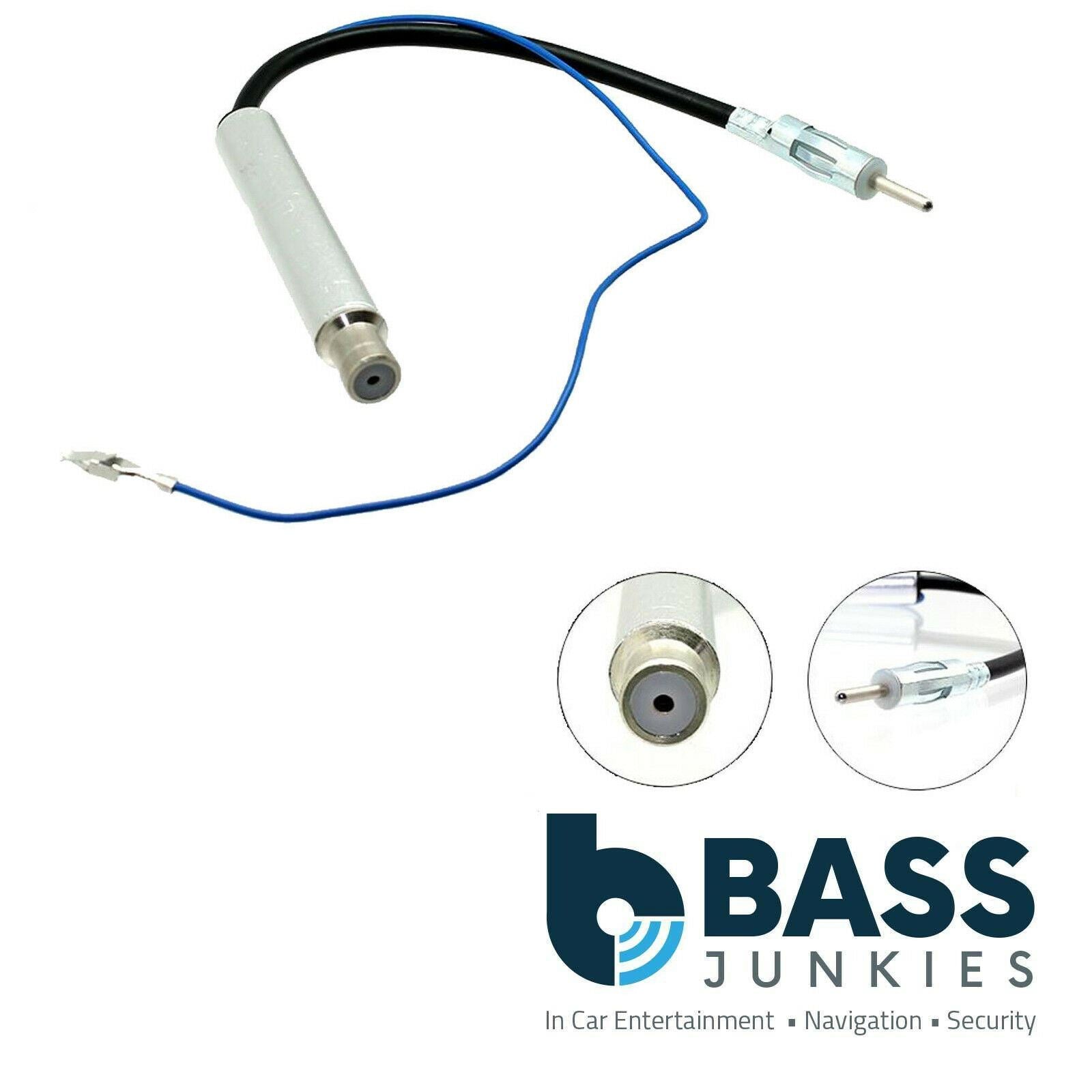 Connects2 Volkswagen Beetle 99> Amplified Booster Car Aerial Antenna Female-Male