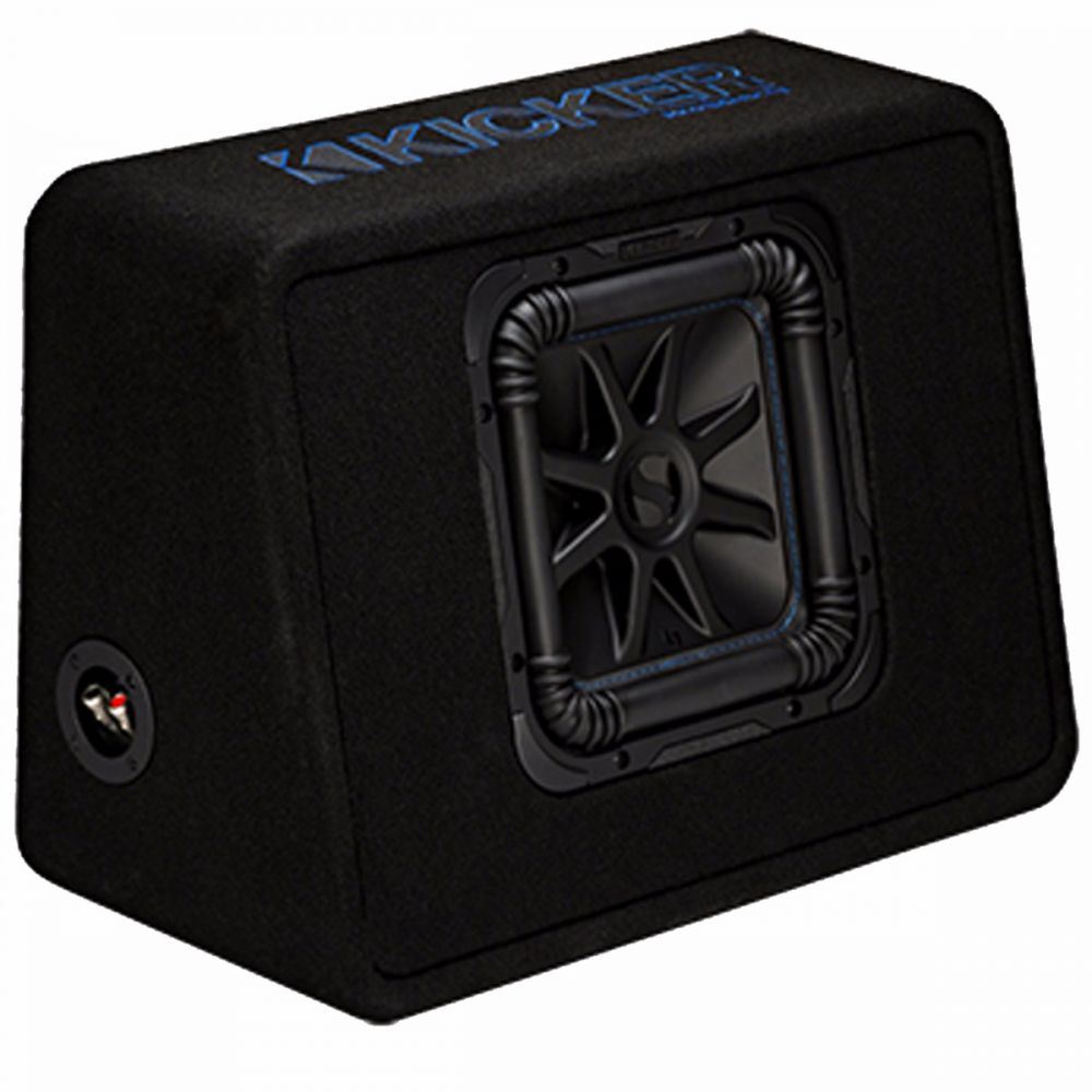 Kicker TL7S102 - Solo-Baric L7 10" 25cm 1200 Watts 2 Ohm Slim Thin Loaded Sealed Bass Box Enclosure