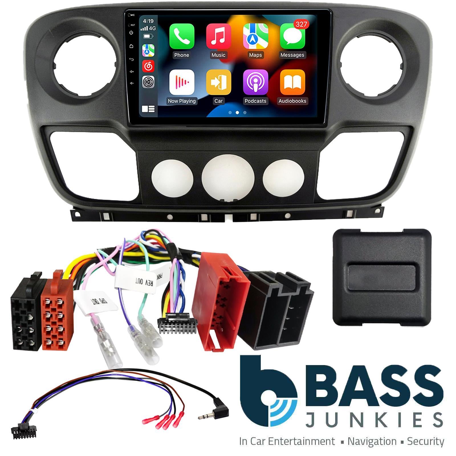 UPGRADED 9" CarPlay Android Car Stereo Kit For Nissan NV400 Vaux Movano Renault