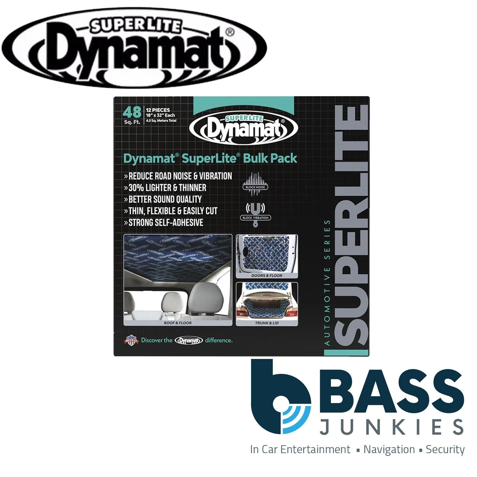 Dynamat DYN10648 - Superlite Bulk Pak 48sq.ft 18" x 32" x 12 Sheets  Car Sound Deadening Mat