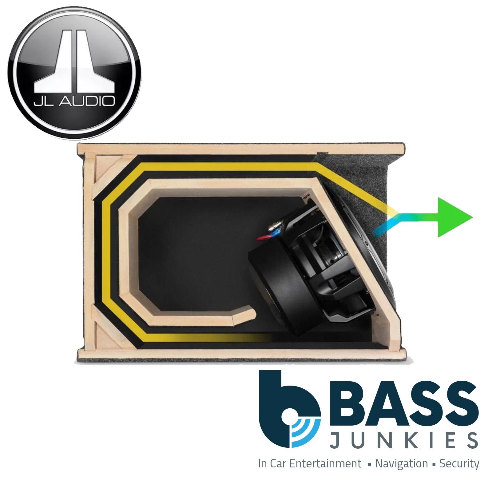 JL Audio HO112-W6v3 – 12″ 30cm W6v3 (600 Watts, 2Ω) HO Ported Car Subwoofer Bass Box Enclosure