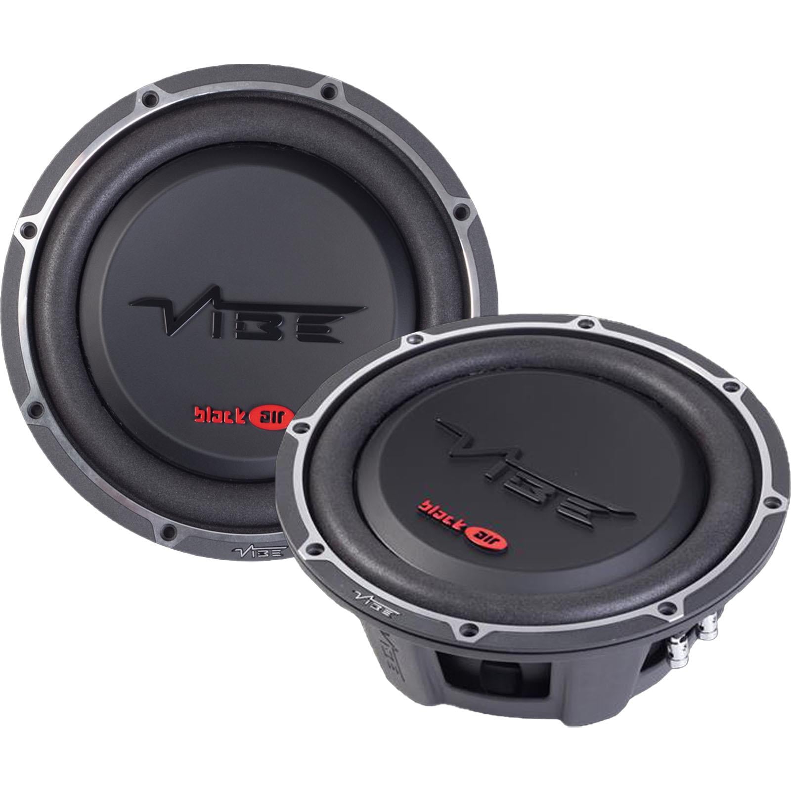Vibe BLACKAIR8D2S-V3 - 8" 600 Watts Dual 2 Ohm Shallow Car Van Sub Subwoofer
