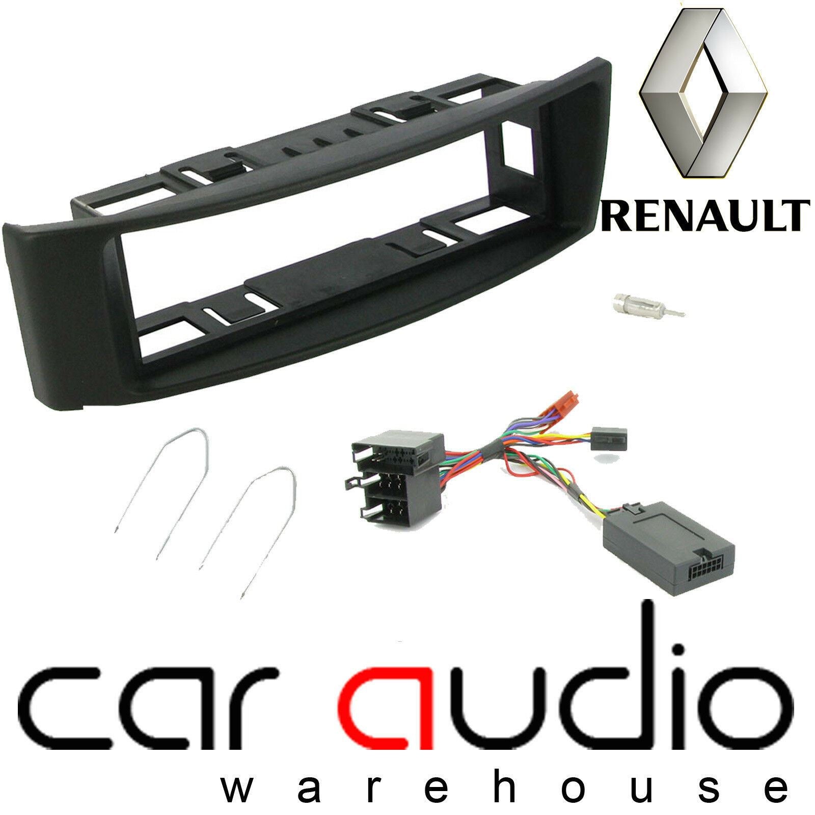 Connects2 CTKRT02 - Renault Megane 2000 - 2002 Single Din Fascia & Steering Wheel Interface Installation Kit