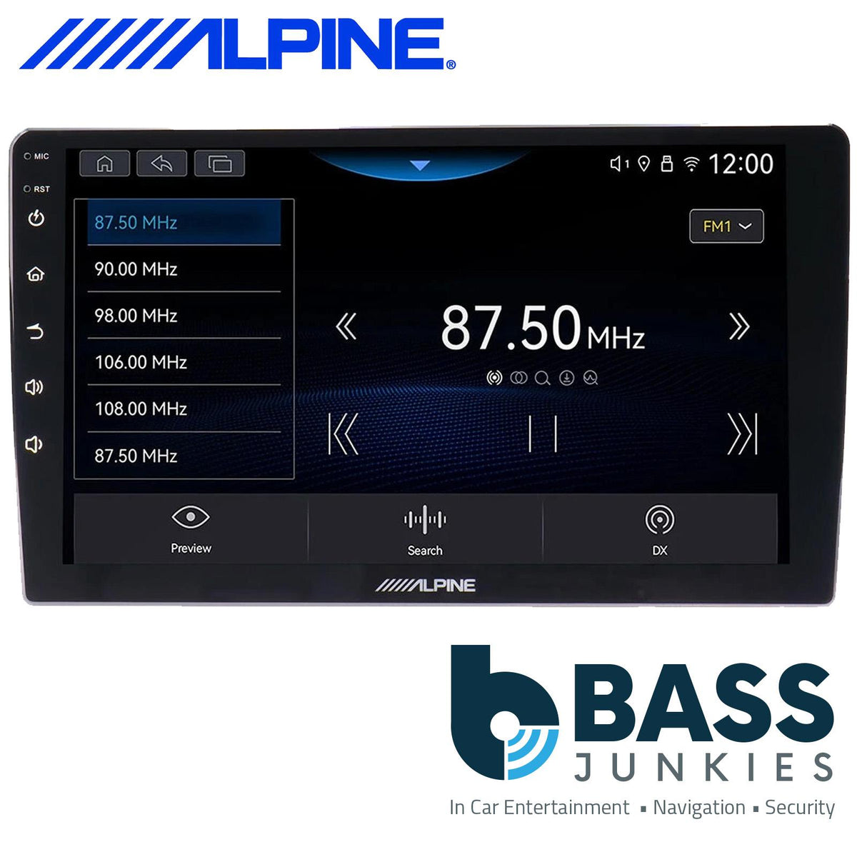 Alpine INE-AX809 - 9" Bluetooth Apple CarPlay Android Mirror link DSP Car Stereo