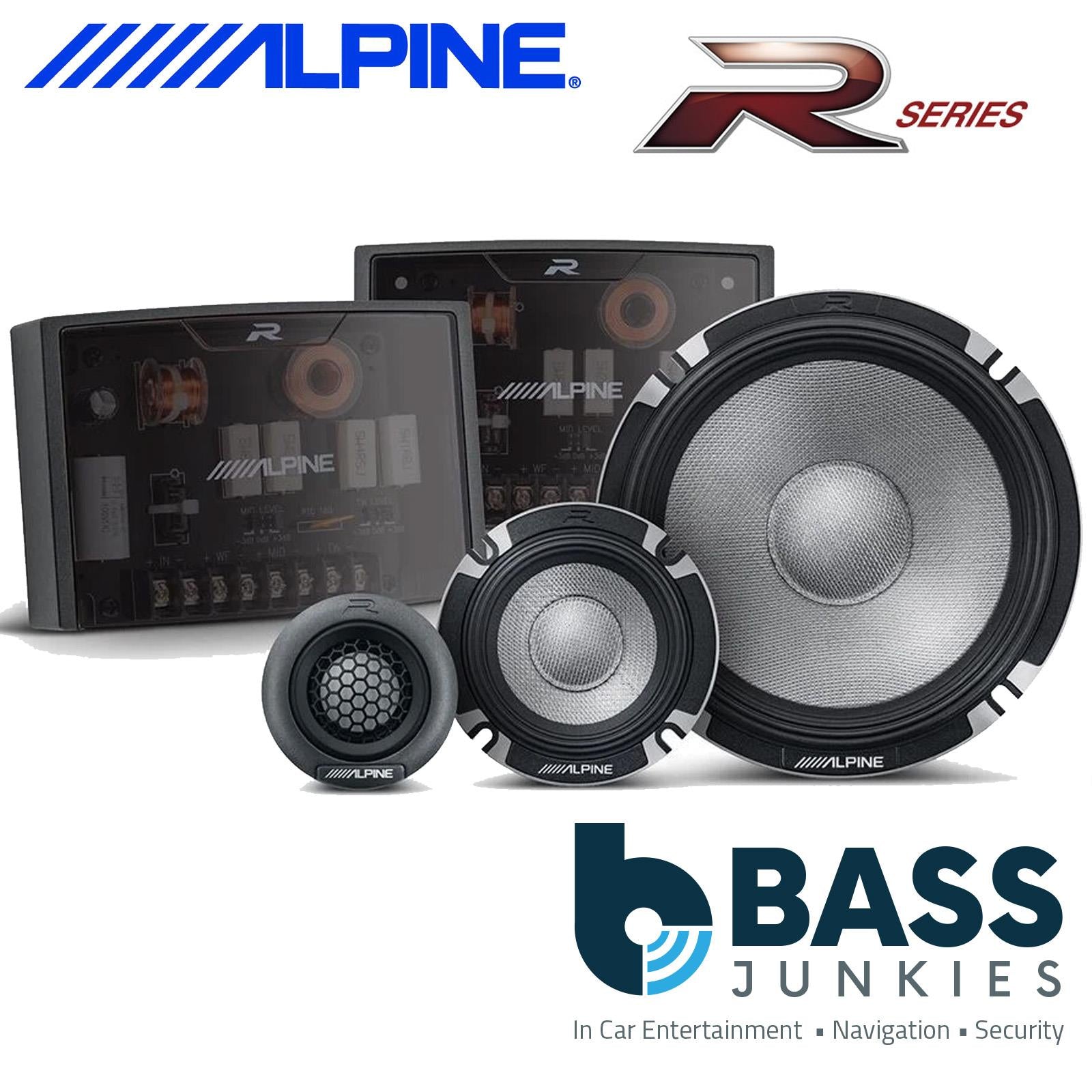 Alpine R2-S653 - 16.5cm 6.5" 3-Way 600 Watts PRO Component Car Door Speakers