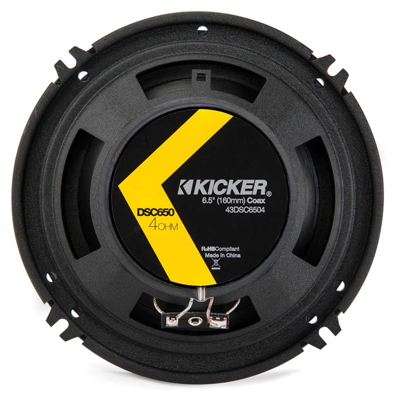 Kicker 43DSC6504 - 6" 16cm 480 Watts a Pair 2-Way Front Rear Car Door Speakers