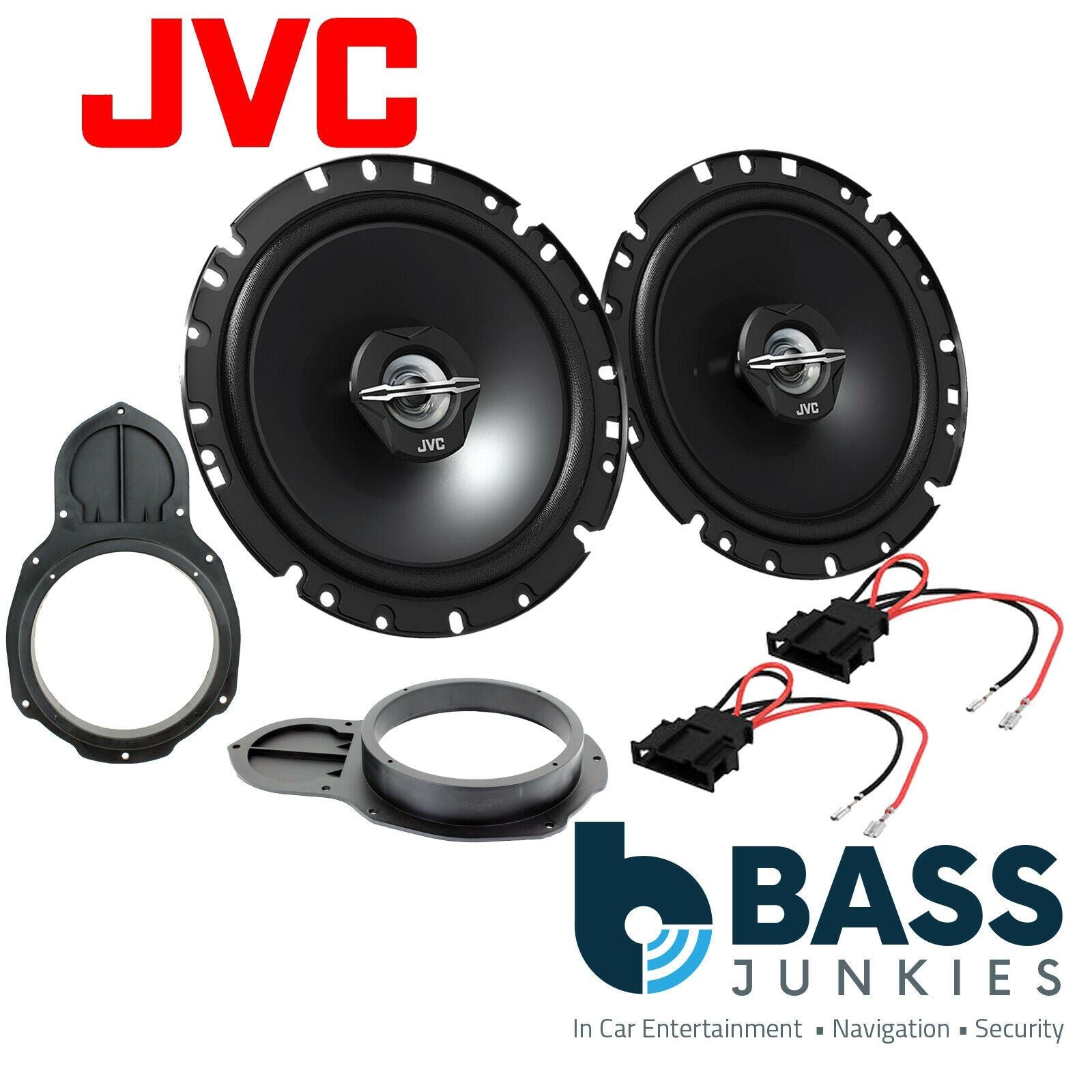 VW Passat B6 2006 - 2009 JVC 6.5" 17CM 600 Watt 2 Way Front Door Car Speakers.