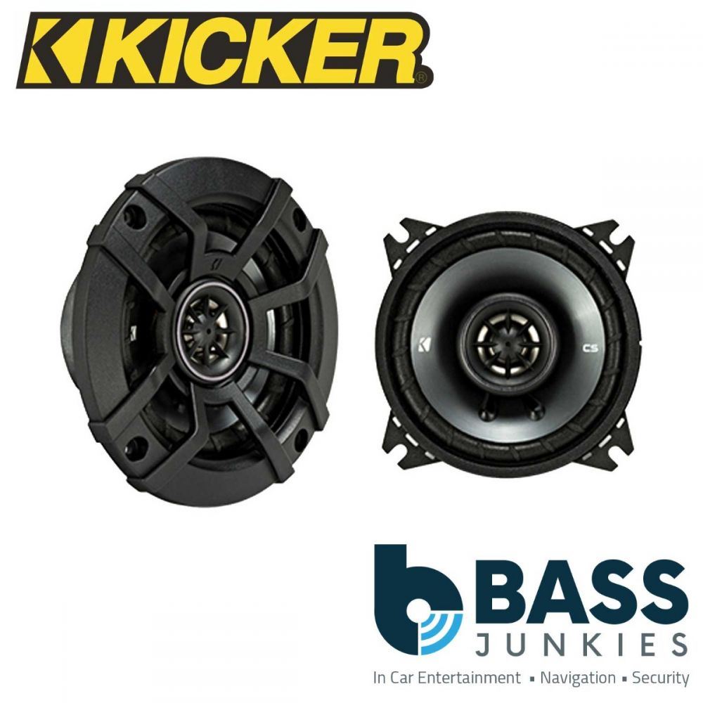 Kicker CSC44 - 4" 10cm 100mm 150 Watts 2 Way Car Top Dash Front Rear Door Coaxial Speakers
