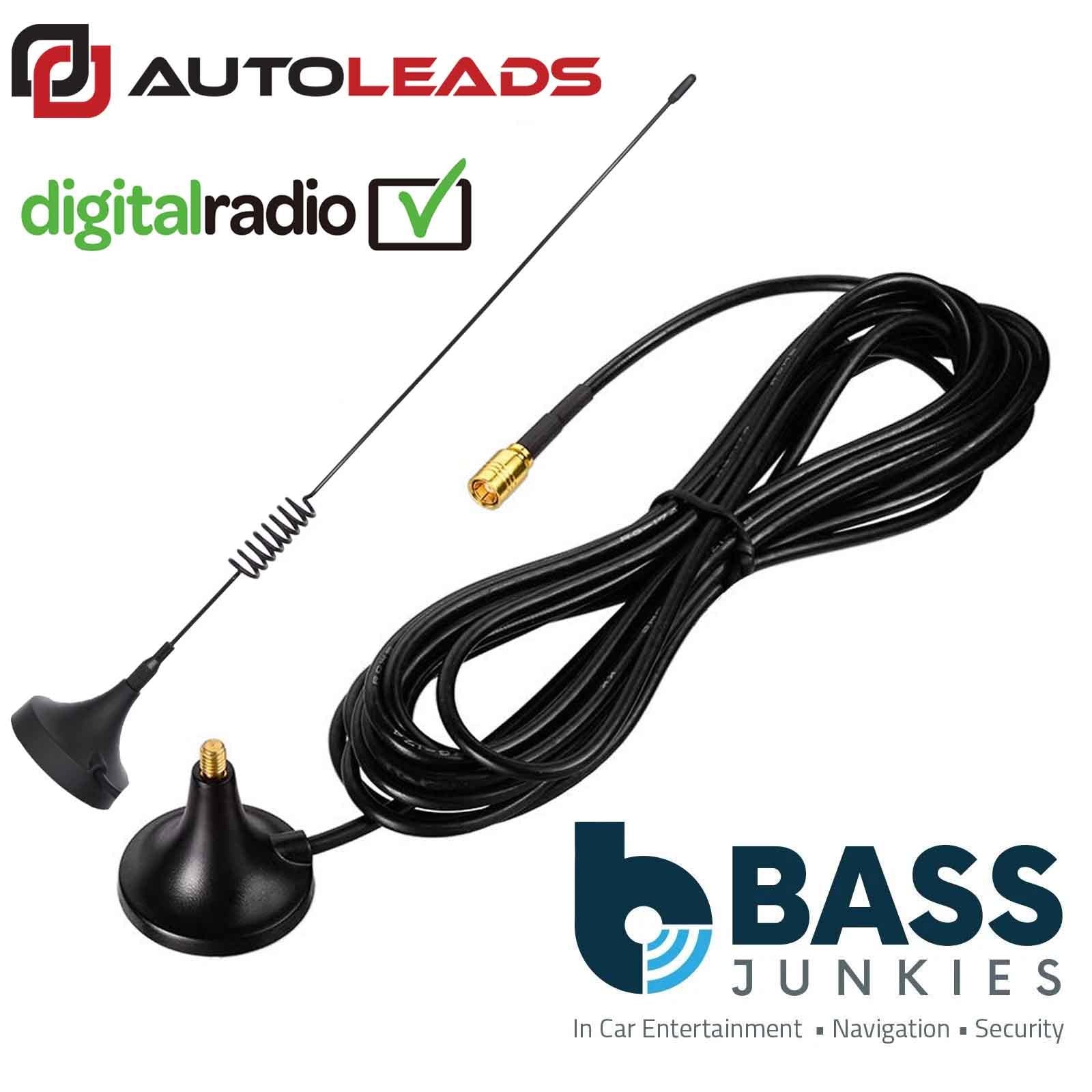 AUTOLEADS DAB+ Radio SMB Magnetic Roof Mount Car Aerial for Erisin Stereo