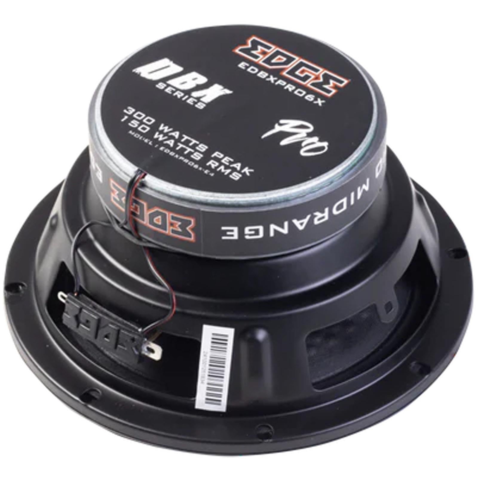 Edge EDBXPRO6X-E4 - 6" 600 Watts 2-Way Coaxial Front Rear Car Door Speakers