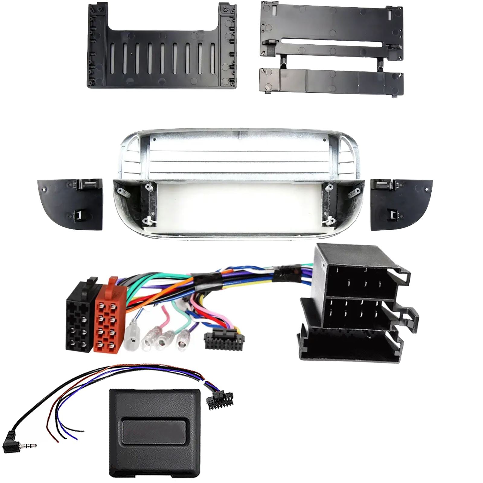 For Fiat 500 2007 - 2015 Ivory Fascia Panel Interface For 9" Android Car Radios
