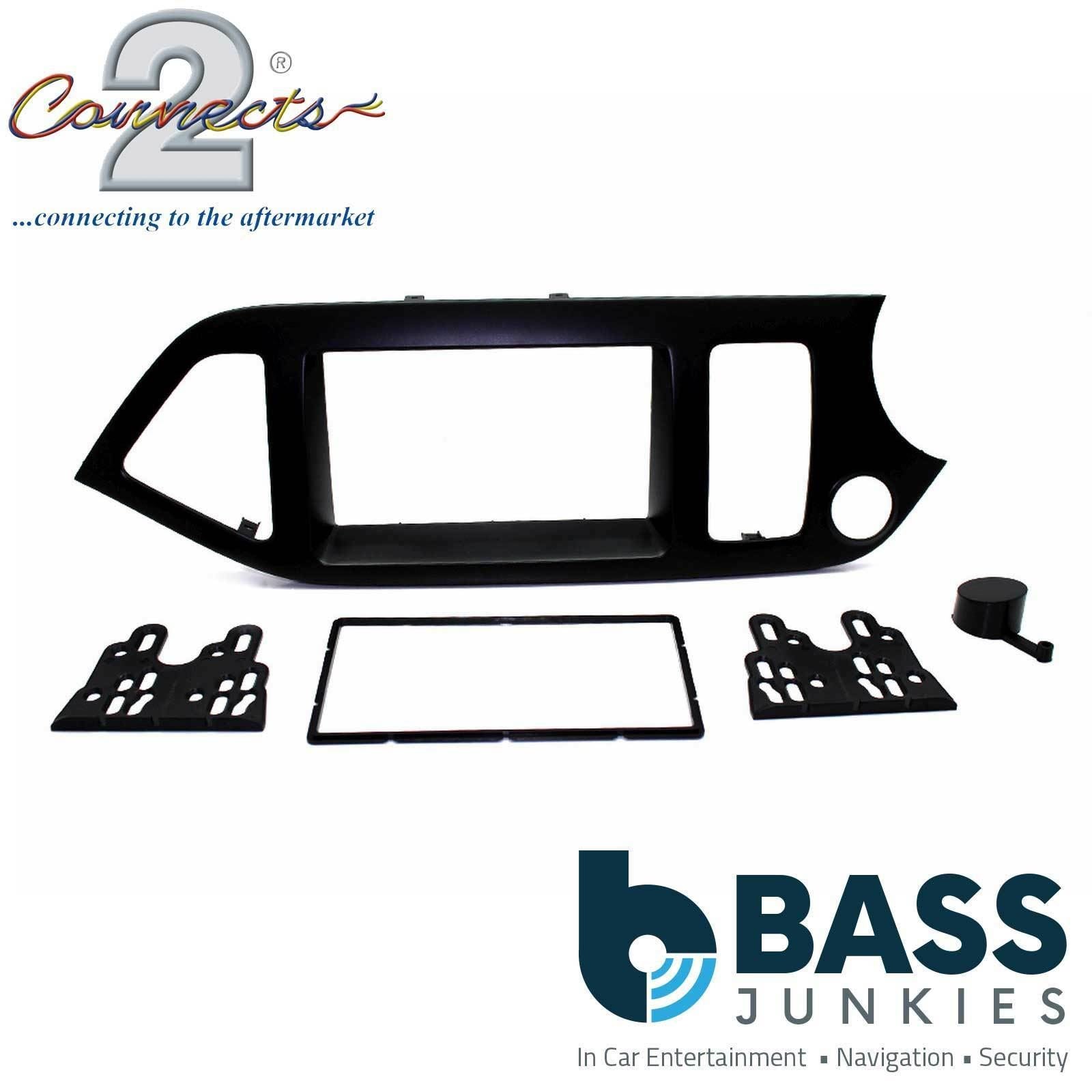 Connects2 CT23KI30 Kia Picanto 2011 Onwards Car Stereo Double Din Fascia Panel