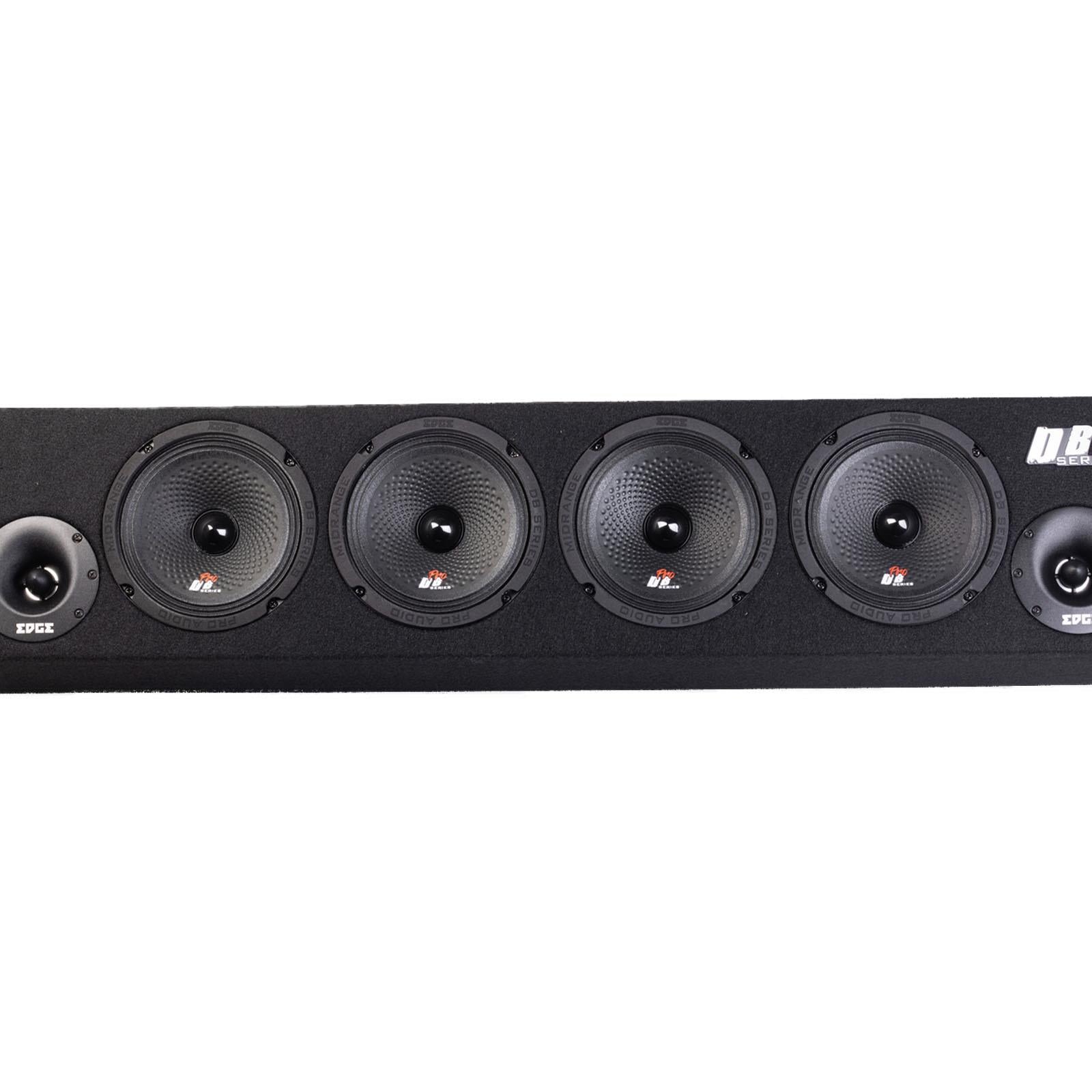 Edge EDBPB8-E5 - 1720 Watts Dual 2 Ohm Full Range Pro Car Audio Enclosure