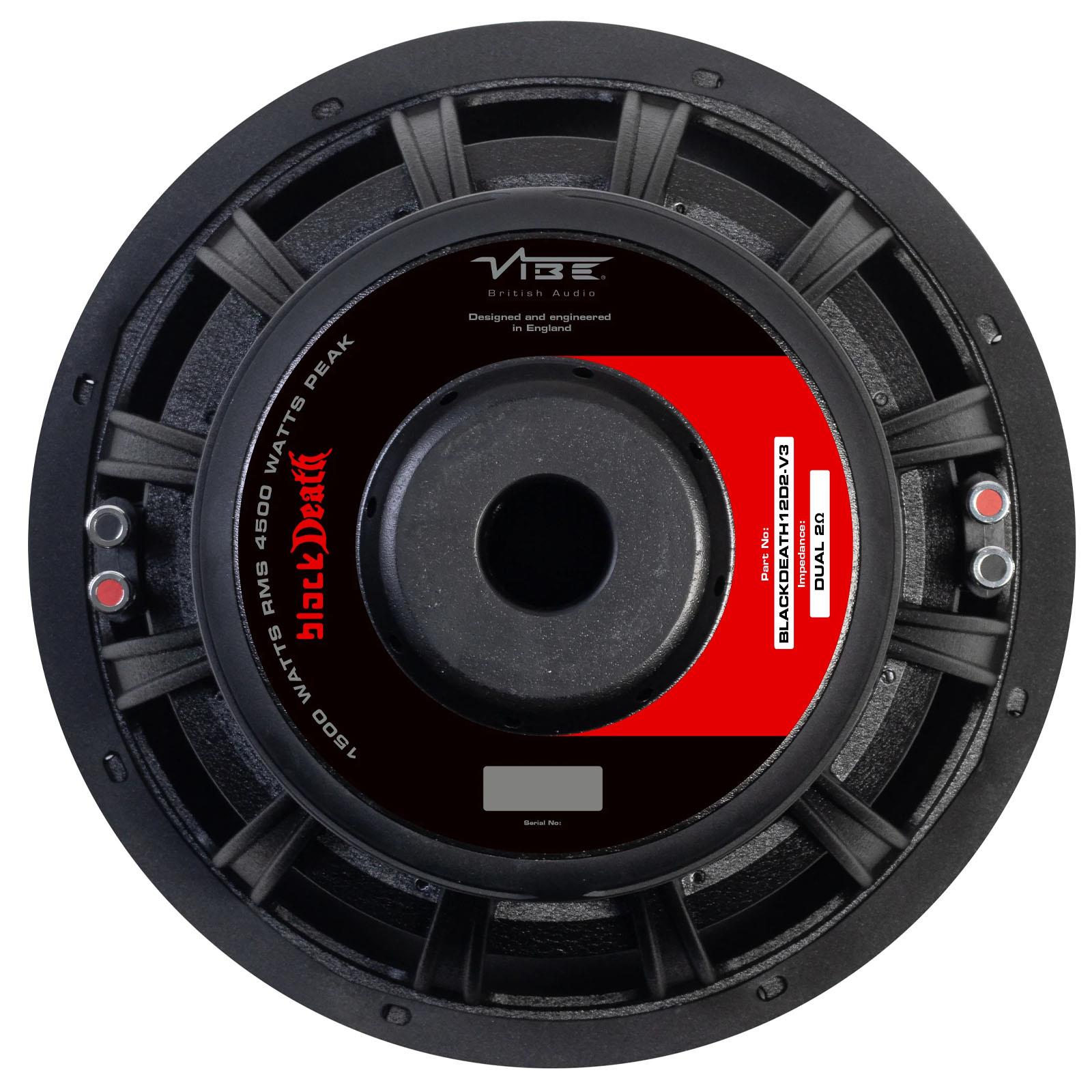 Vibe BD12D2-V4 - BlackDeath 12" 4500 Watts Street Bass Car Subwoofer
