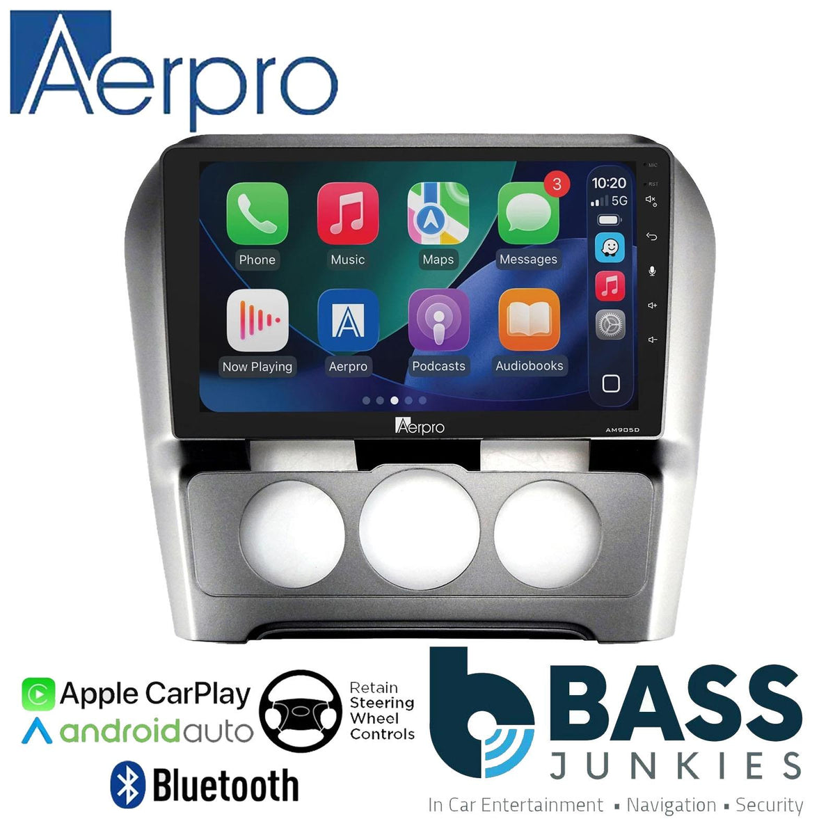 Aerpro 9" DAB CarPlay Android Car Stereo Kit For Citroen C4 CQUATRE ManAC 15-18