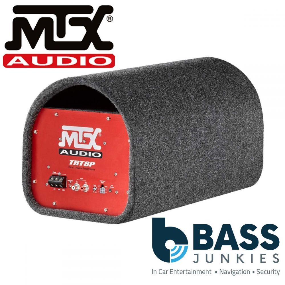 MTX TR8PT - 8" 360 Watts Terminator Car Amp Amplified Powered Tube with Bass Controller