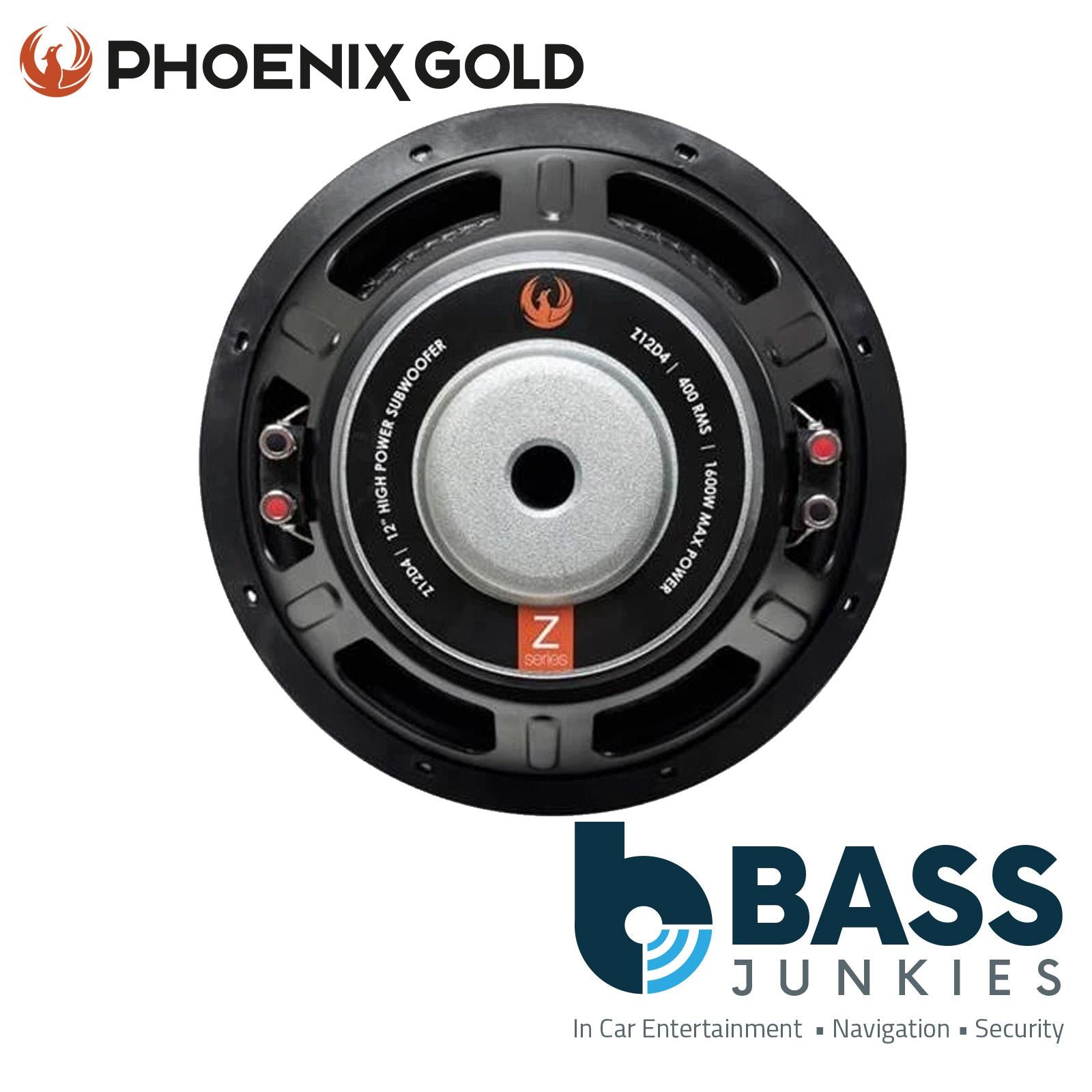 Phoenix Gold 1600 Watts 12" Car Subwoofer & Alpine Mono Amp Bass Box Package