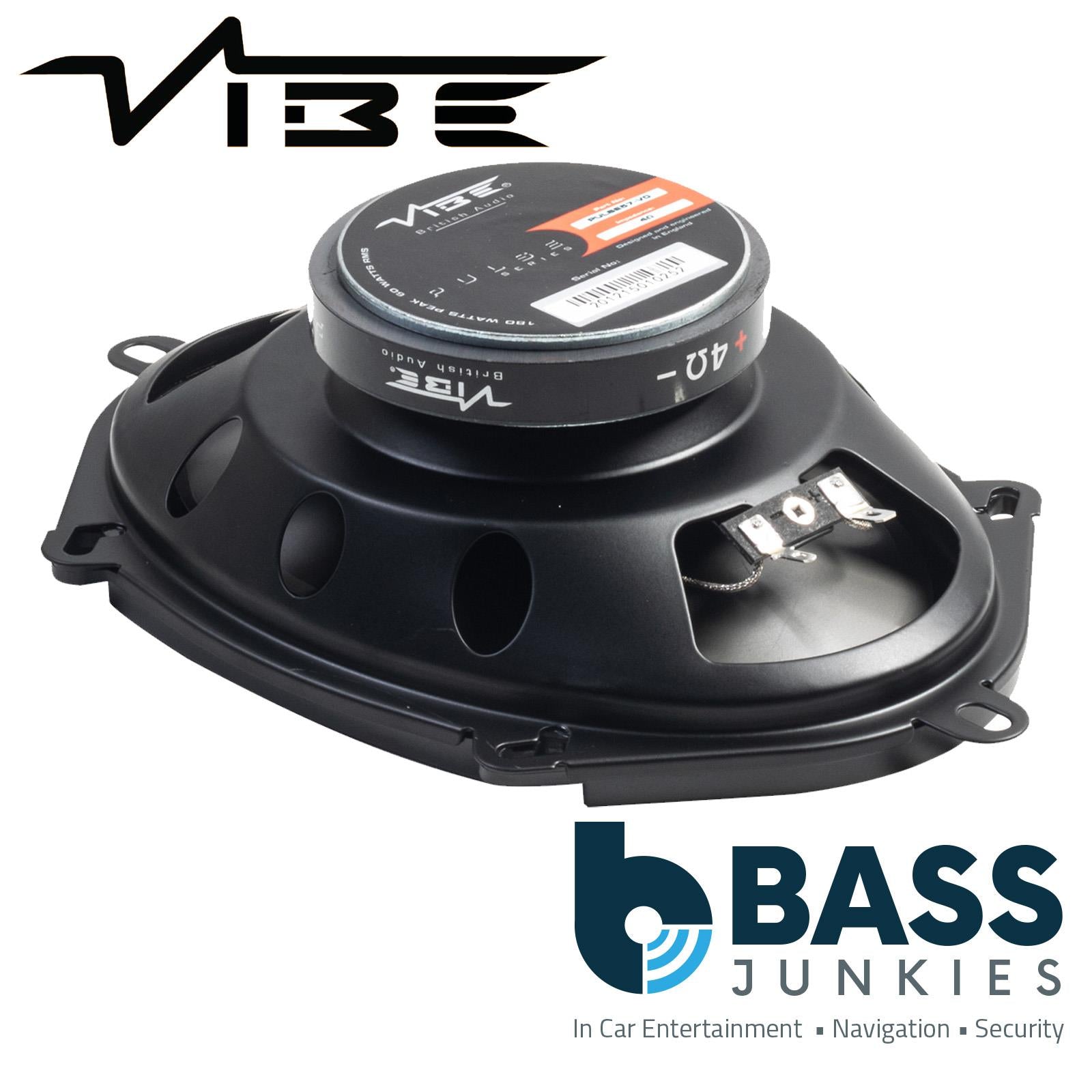 Vibe PULSE 57 - 5"x7" 6"x8" 360 Watts 2 Way Coaxial Car Van Door Shelf Speakers