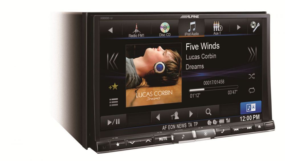 Alpine X800D-U - In Car Navigation System with 8" Display and DAB Radio
