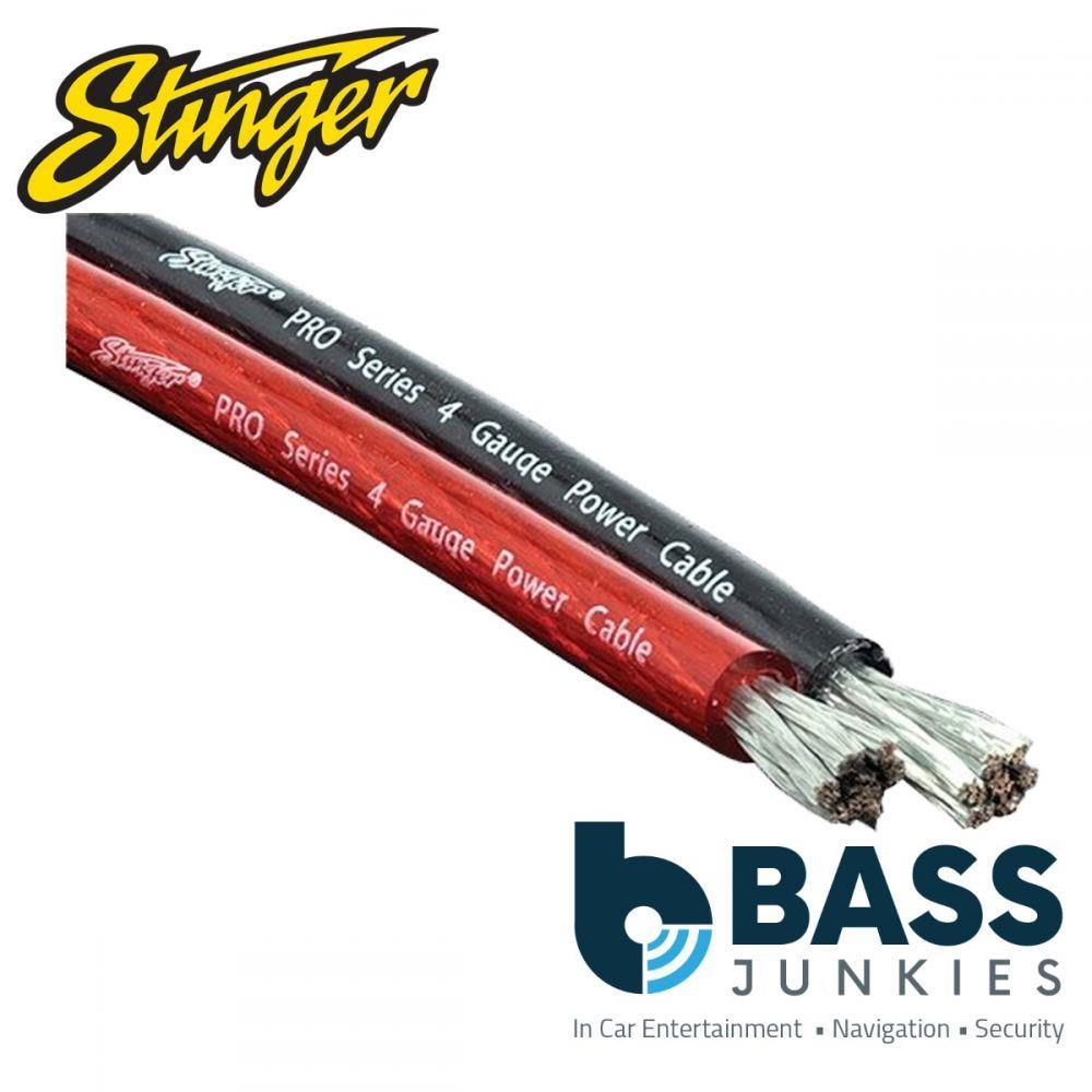 Stinger SPW18TB 8 AWG TRU-SPEC 1 Metre Cut Copper Power Cable – Black