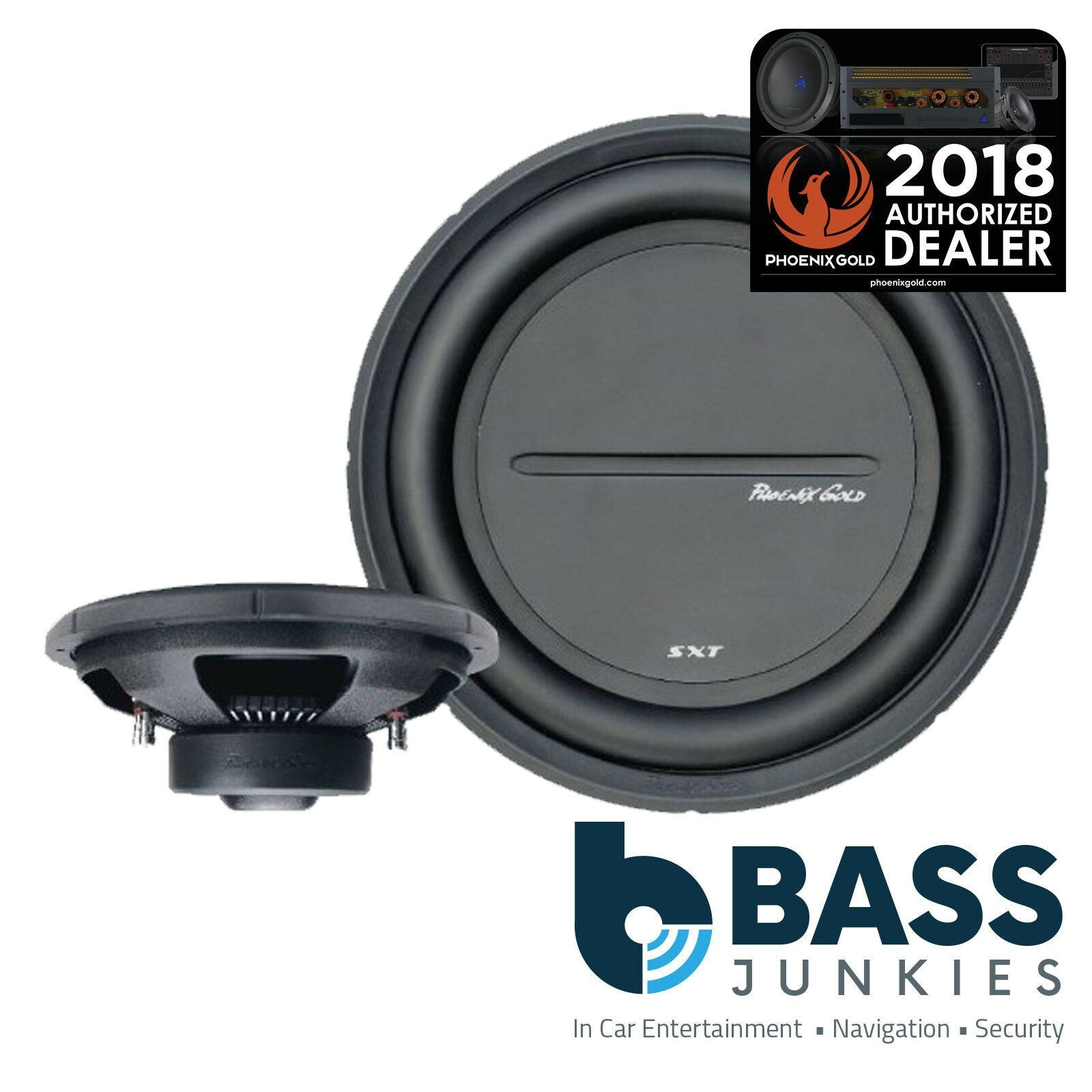 Phoenix Gold SXT10D4 - SXT Series 10" Inch 300 Watts 4 Ohm Car Sub Subwoofer