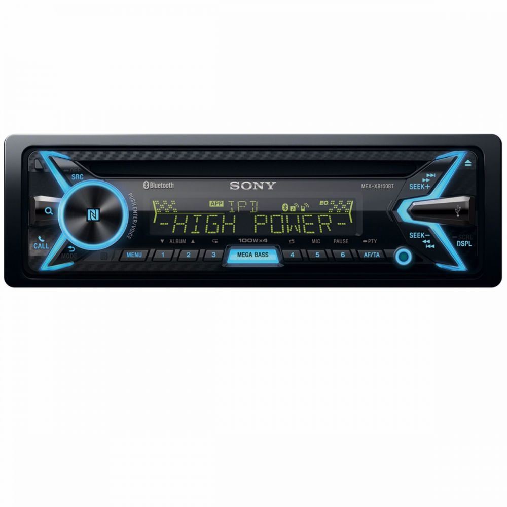 Sony MEX-XB100BT - CD MP3 WMA iPhone iPhone Bluetooth A2DP AVRCP USB AUX Car Stereo Radio Tuner Player