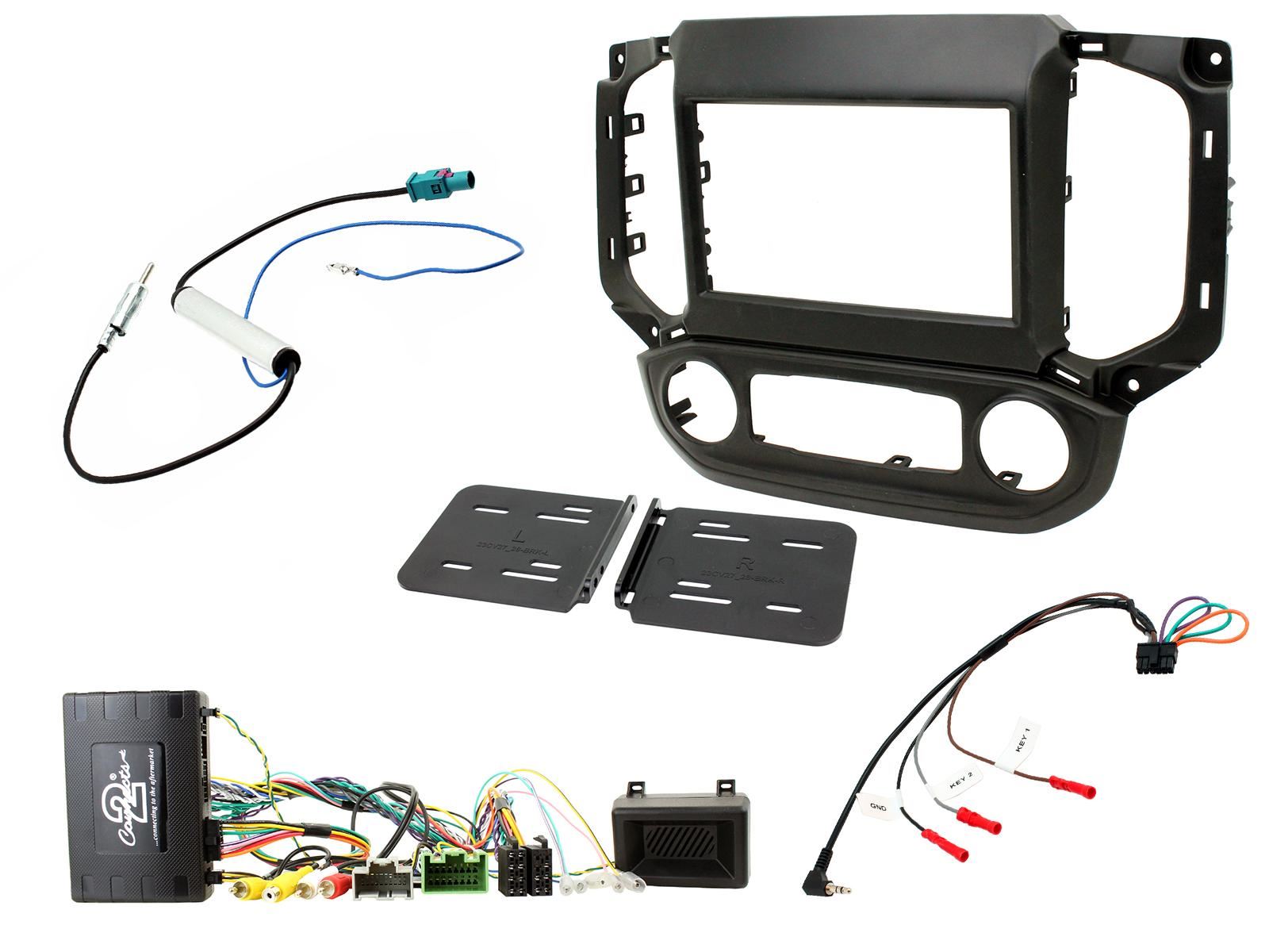 Connects2 CTKCV12 Chevrolet S-10 2016 On On Car Stereo Double Fascia Steering Wheel Interface Kit