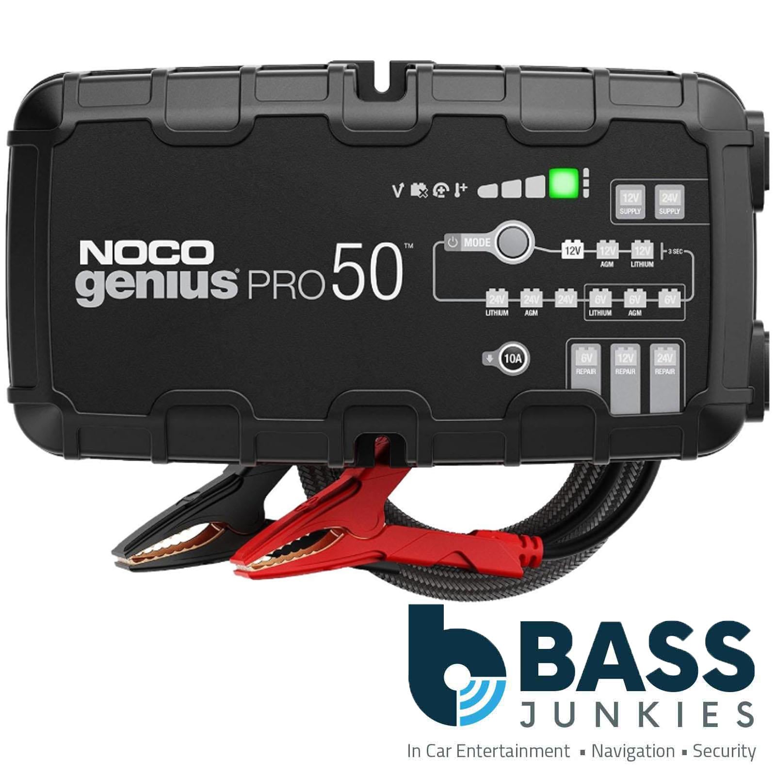 NOCO GENIUSPRO50 - 6V 12V 24V 50A Smart Battery Charger Lithium AGM Gel EFB