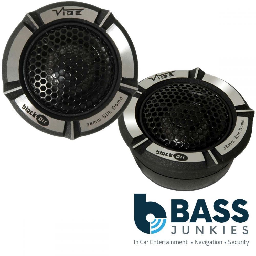 Vibe BLACKAIR BA1 -V1 1" Car Component Silk Dome Tweeters 180 Watts with Crossover