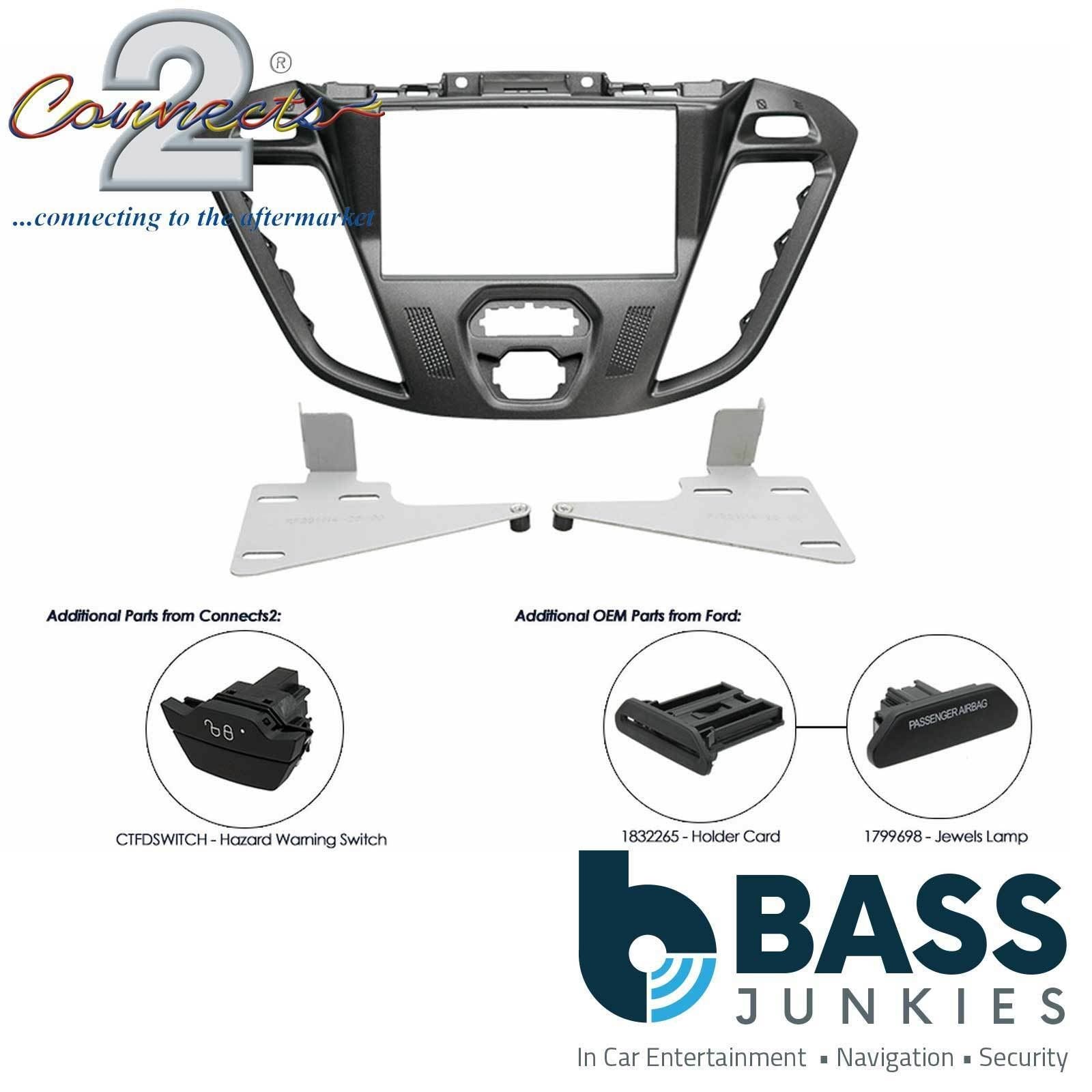 Connects2 CT23FD39 Ford Transit 2012 Onwards Car Stereo Double Din Fascia Panel & Cage Kit
