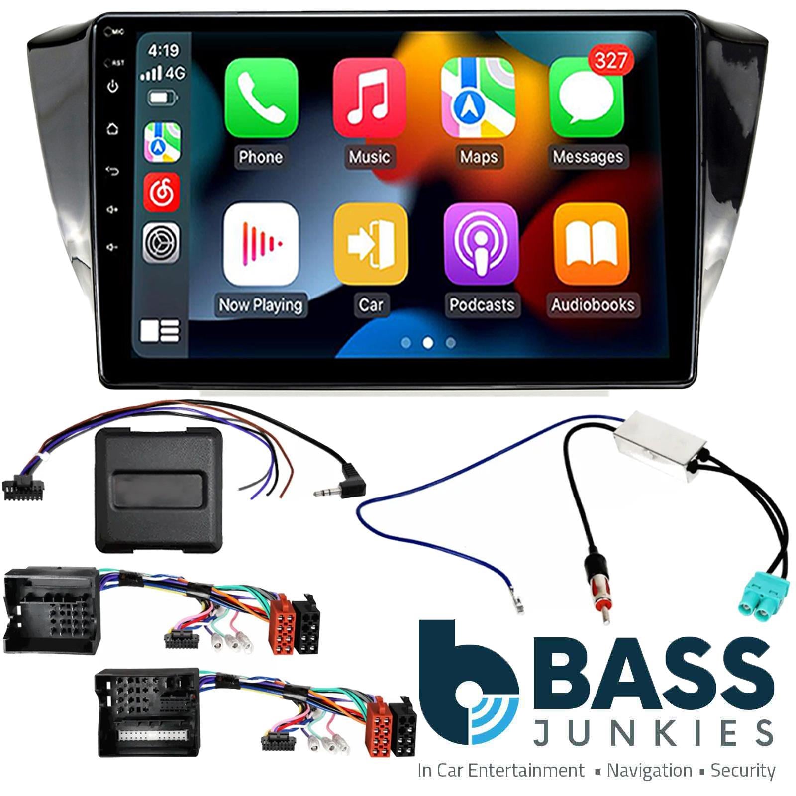 Kenwood 9" CarPlay Android Car Stereo Kit For Skoda Superb Black 2016 Onwards