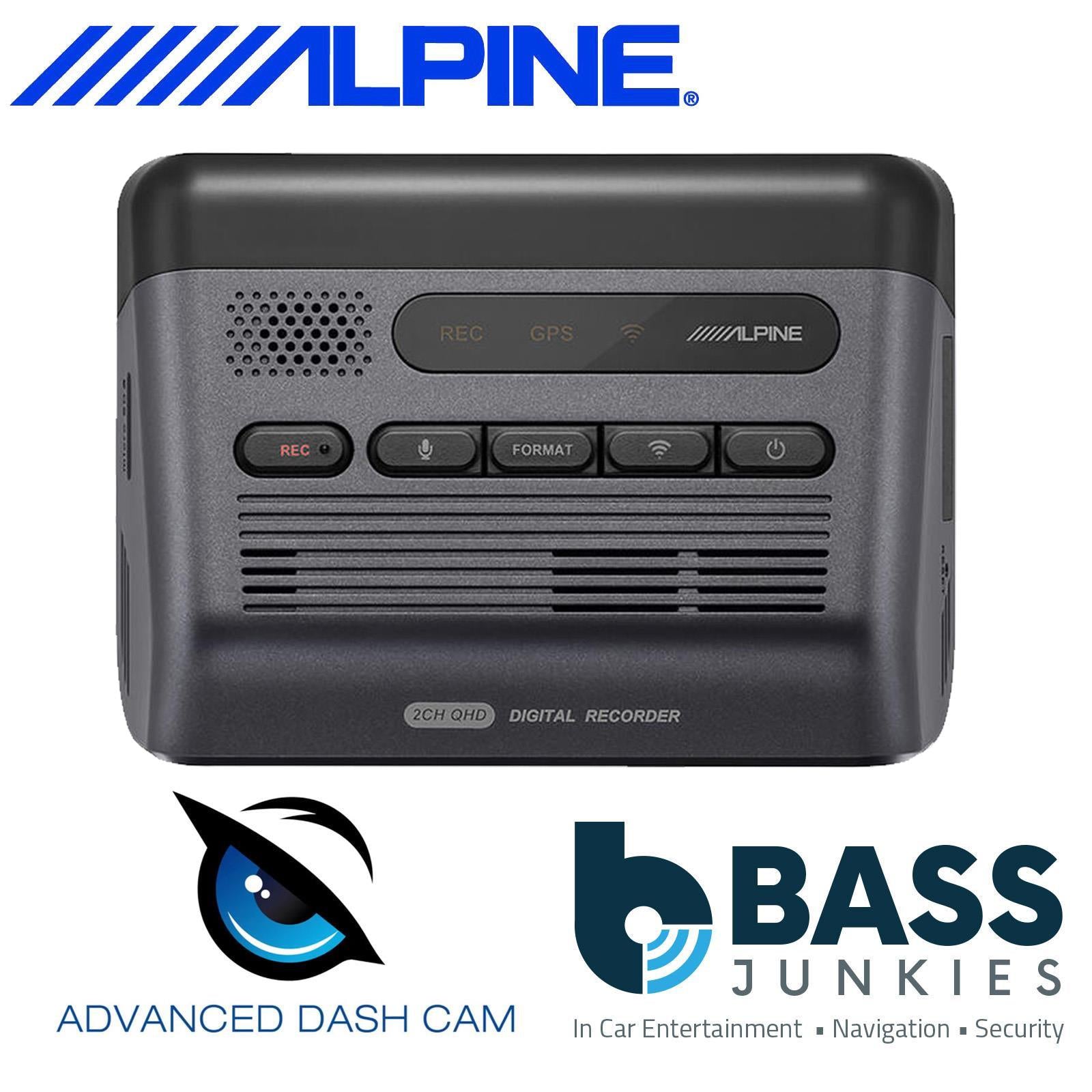 Alpine DVR-Q1000 - 2K QHD True HDR 156° Wide-Angle Lens & WiFi Car Dash Cam