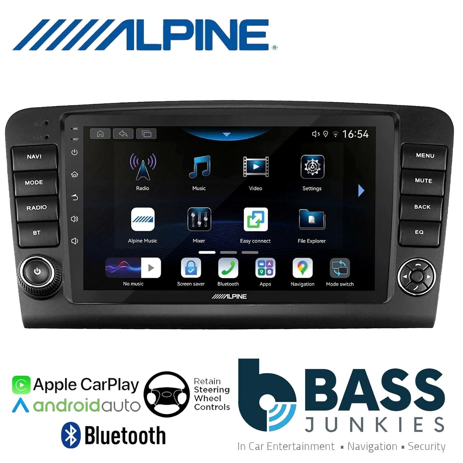 Alpine 9" CarPlay Android Car Stereo Kit For Mercedes ML GL Amplified 06 - 12