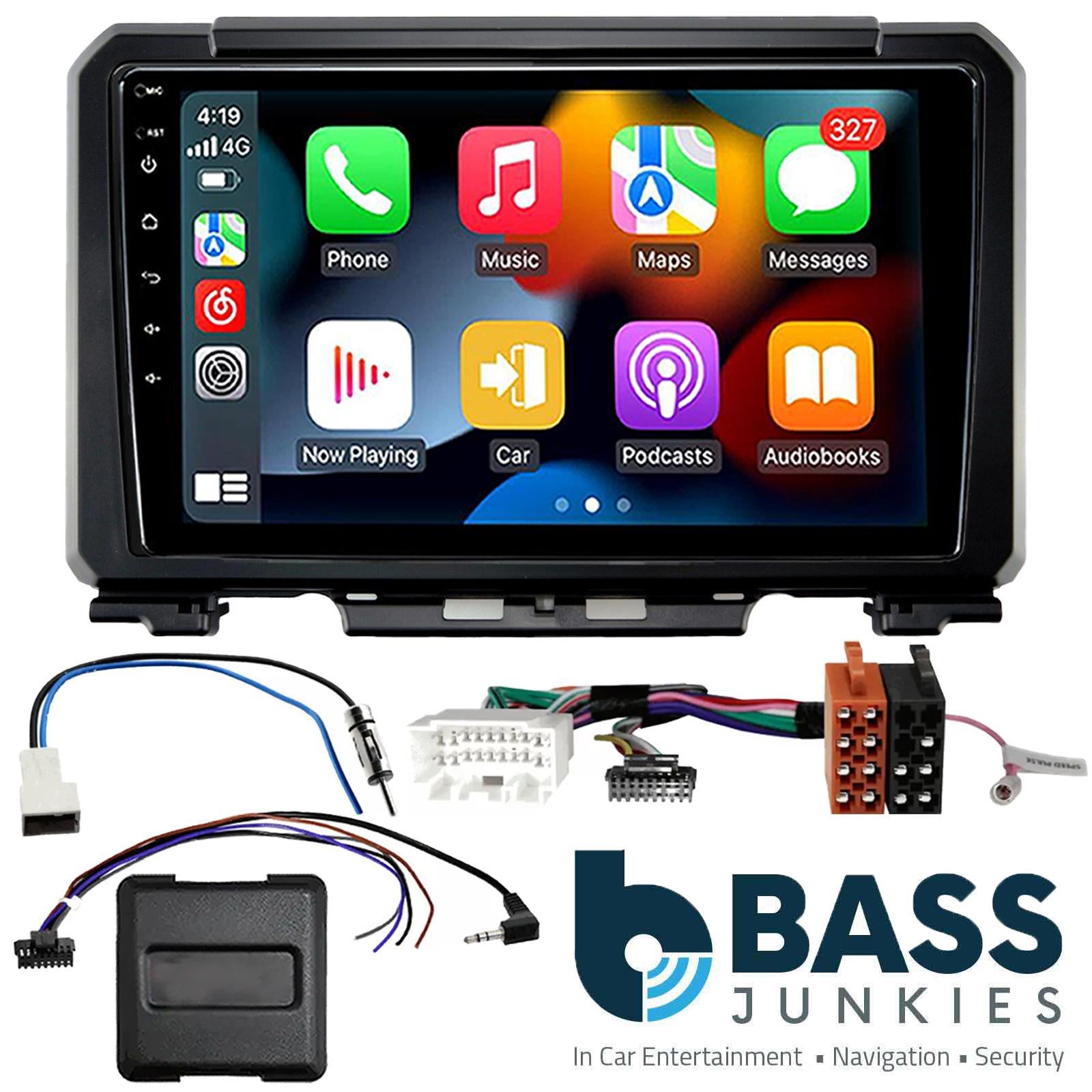 UPGRADED 9" CarPlay Android Car Stereo Fitting Kit For Suzuki Jimny 2019 Onwards
