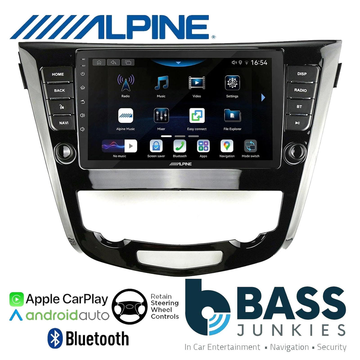 Alpine 9" CarPlay Android Car Stereo Kit For Nissan X-Trail Auto AC Black 16 On