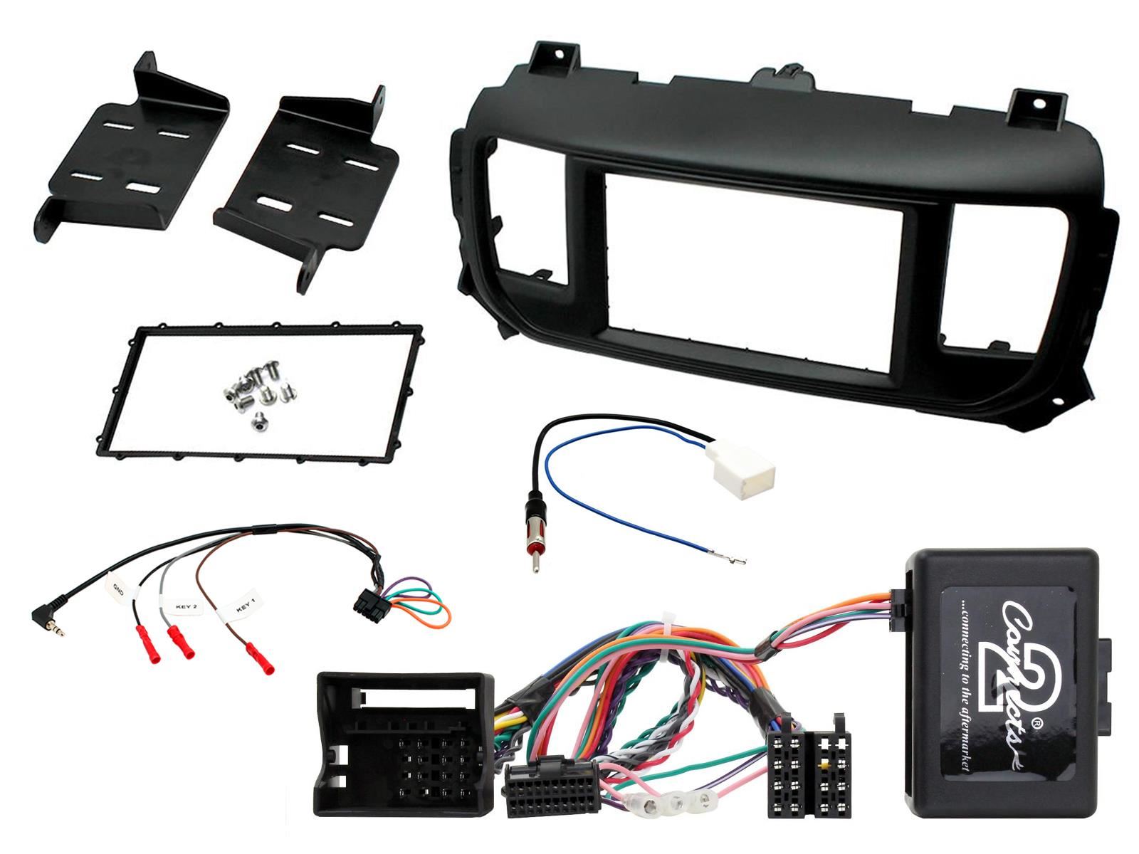 Grundig 6.8" Apple Android Double Din Stereo Fitting Kit + Steering Wheel Stalk Controls to fit Toyota Proace 2016-