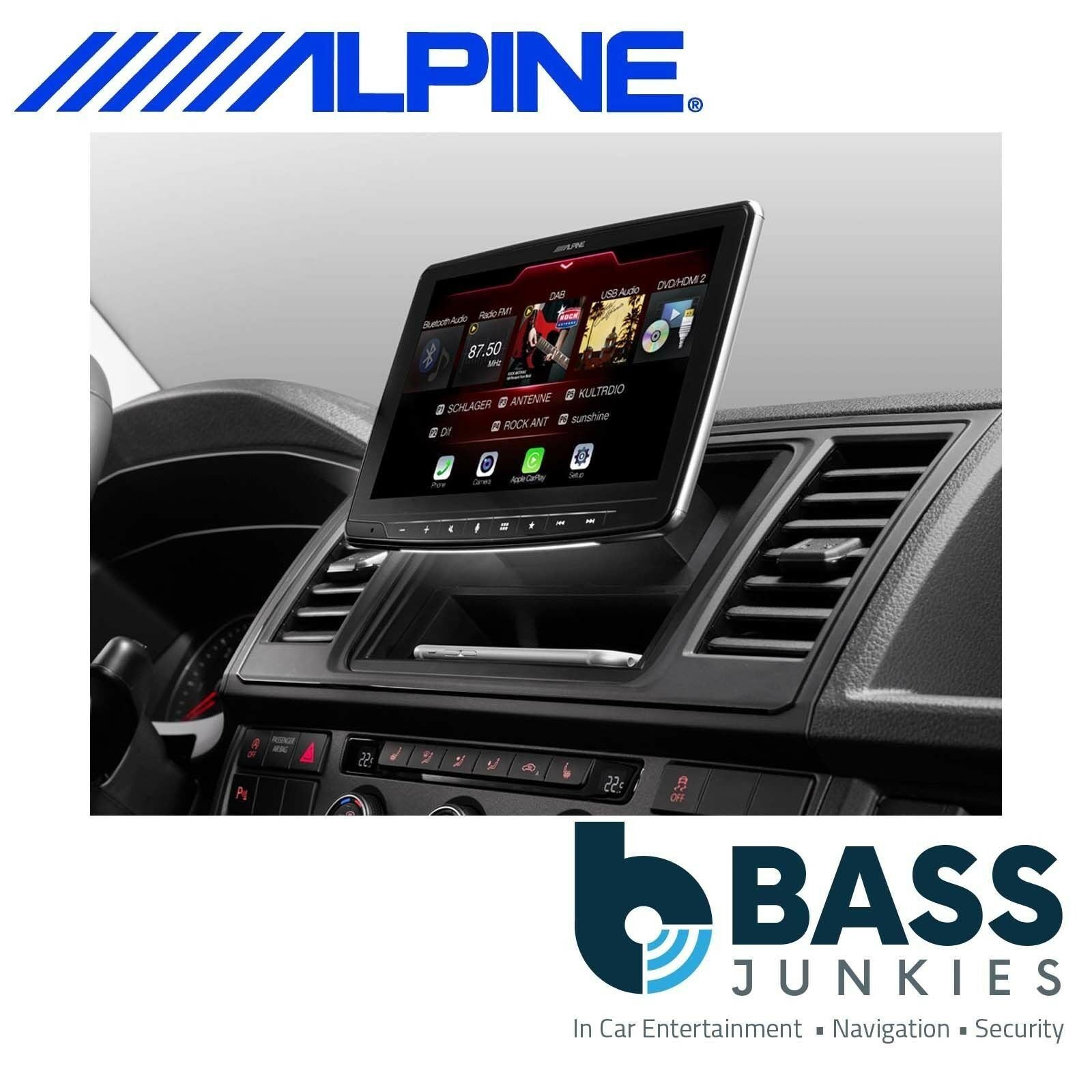 Alpine INE-F904D - Halo 9" DAB Bluetooth Sat Nav CarPlay Android Mechless iPhone Stereo Screen