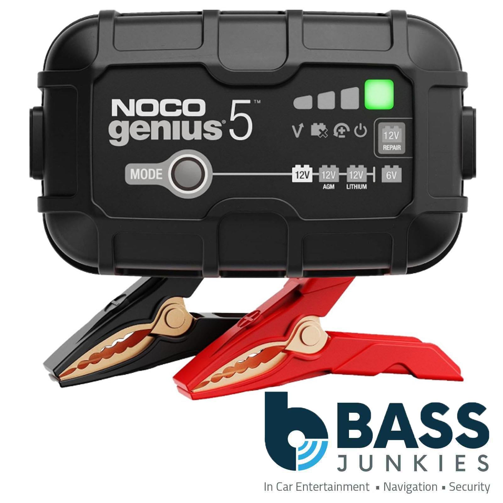 NOCO GENIUS5UK - 5A Smart Battery Charger 6V 12V Lithium AGM EFB Gel