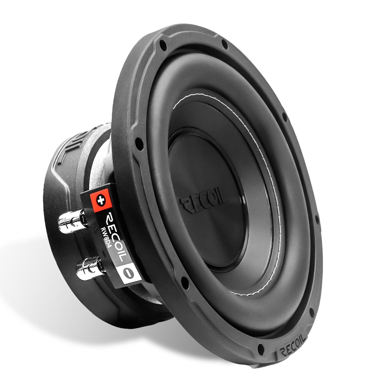 Recoil RW8D4 - 400 Watts 8" Inch 20cm Dual Voice Coil 4-Ohm Car Sub Subwoofer